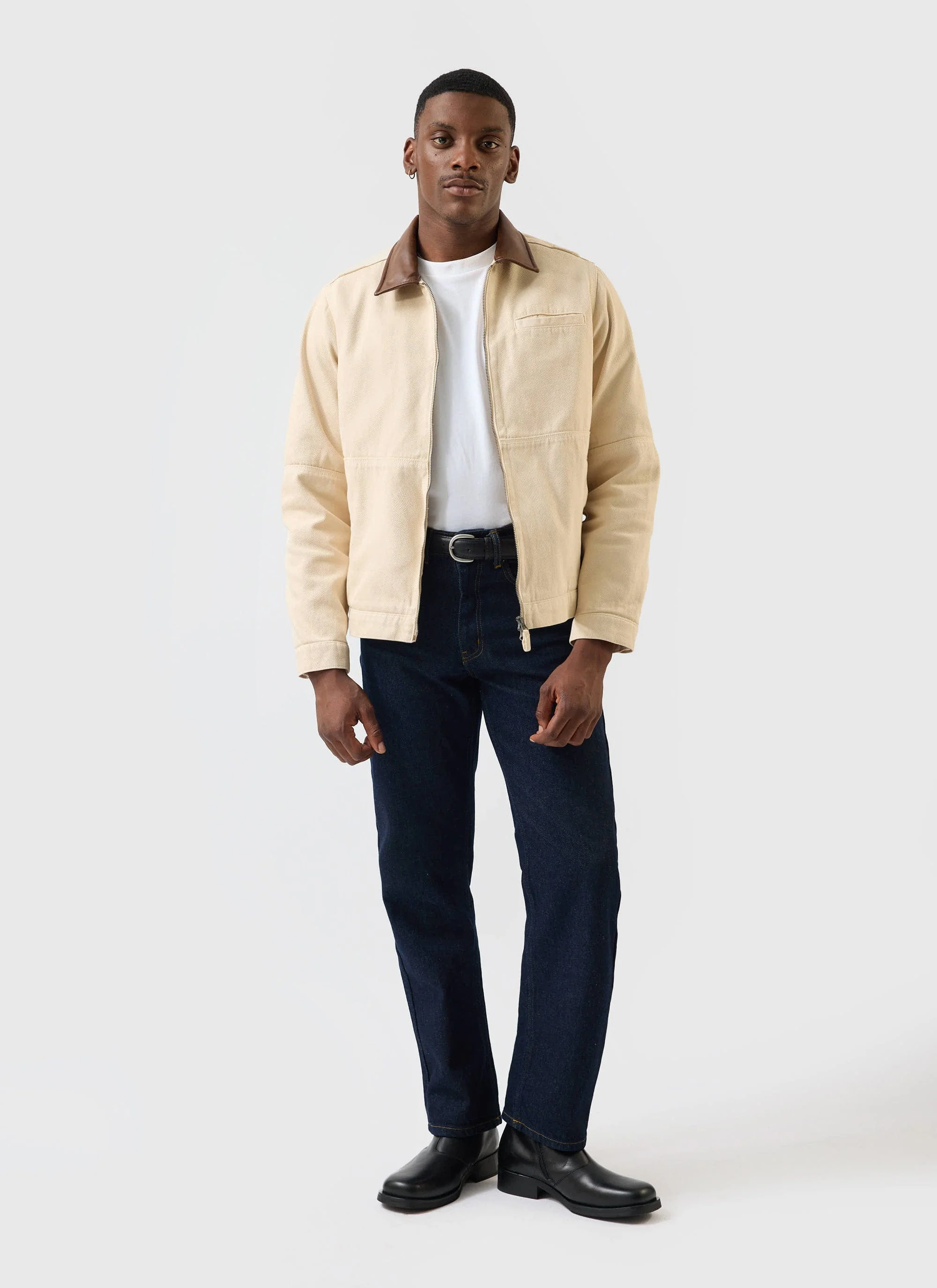 5484-preface-contrast-collar-jacket-cotton-twill-cream-10.webp Preface Contrast Collar Jacket | Cotton Twill | Cream