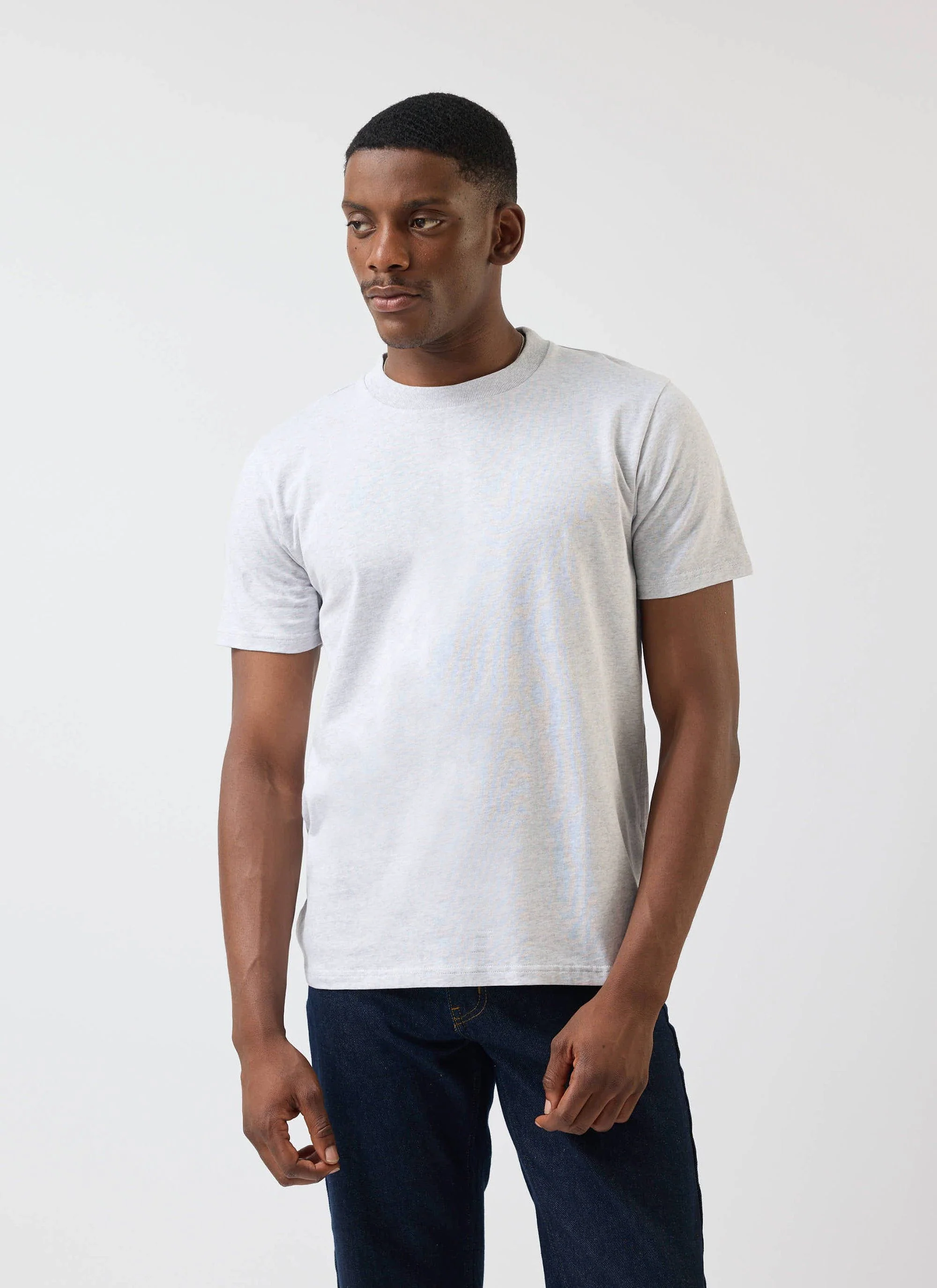 Men's Plain T Shirt | Regular Fit | Organic Cotton | Grey