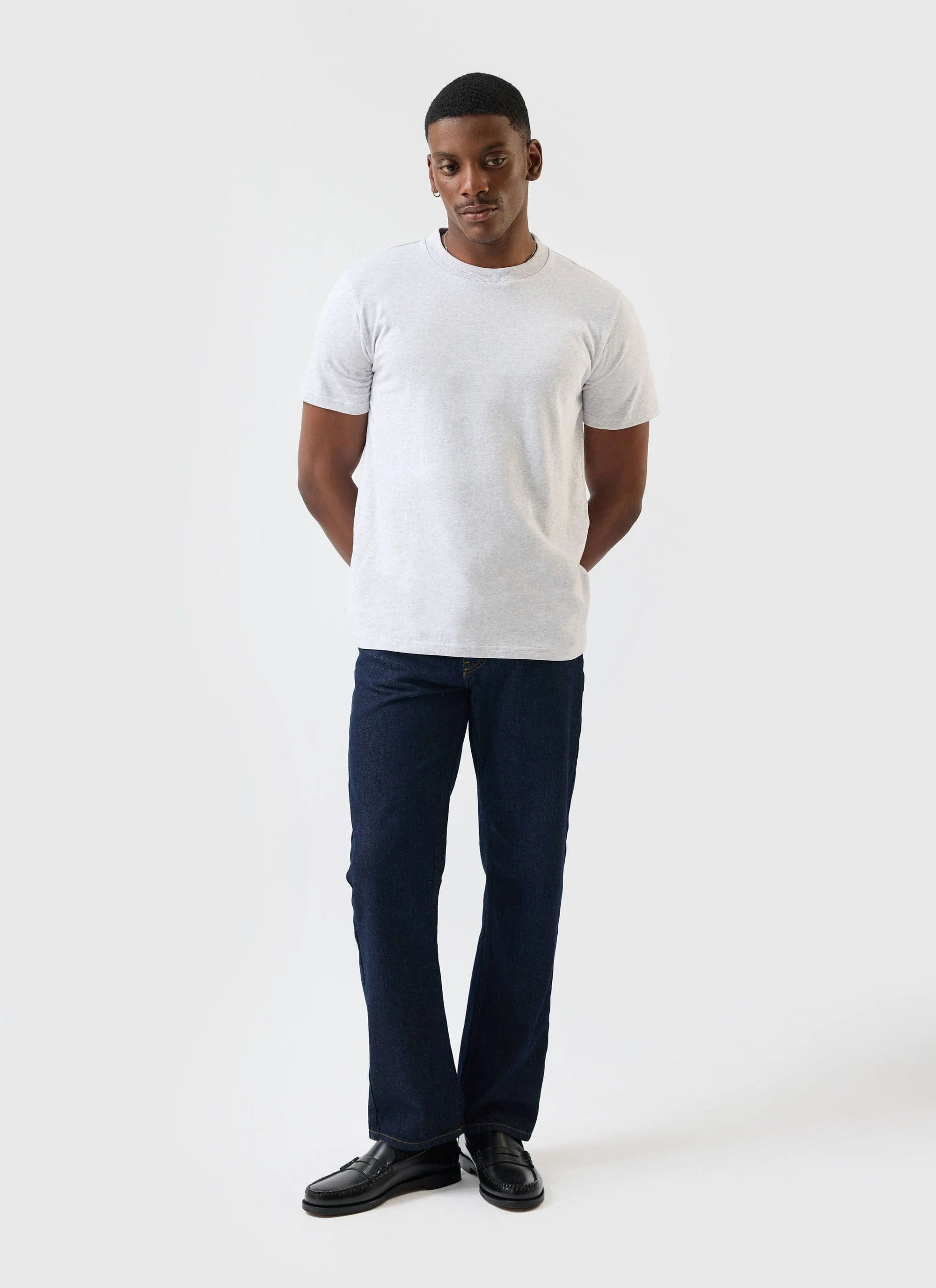 Men's Plain T Shirt | Regular Fit | Organic Cotton | Grey