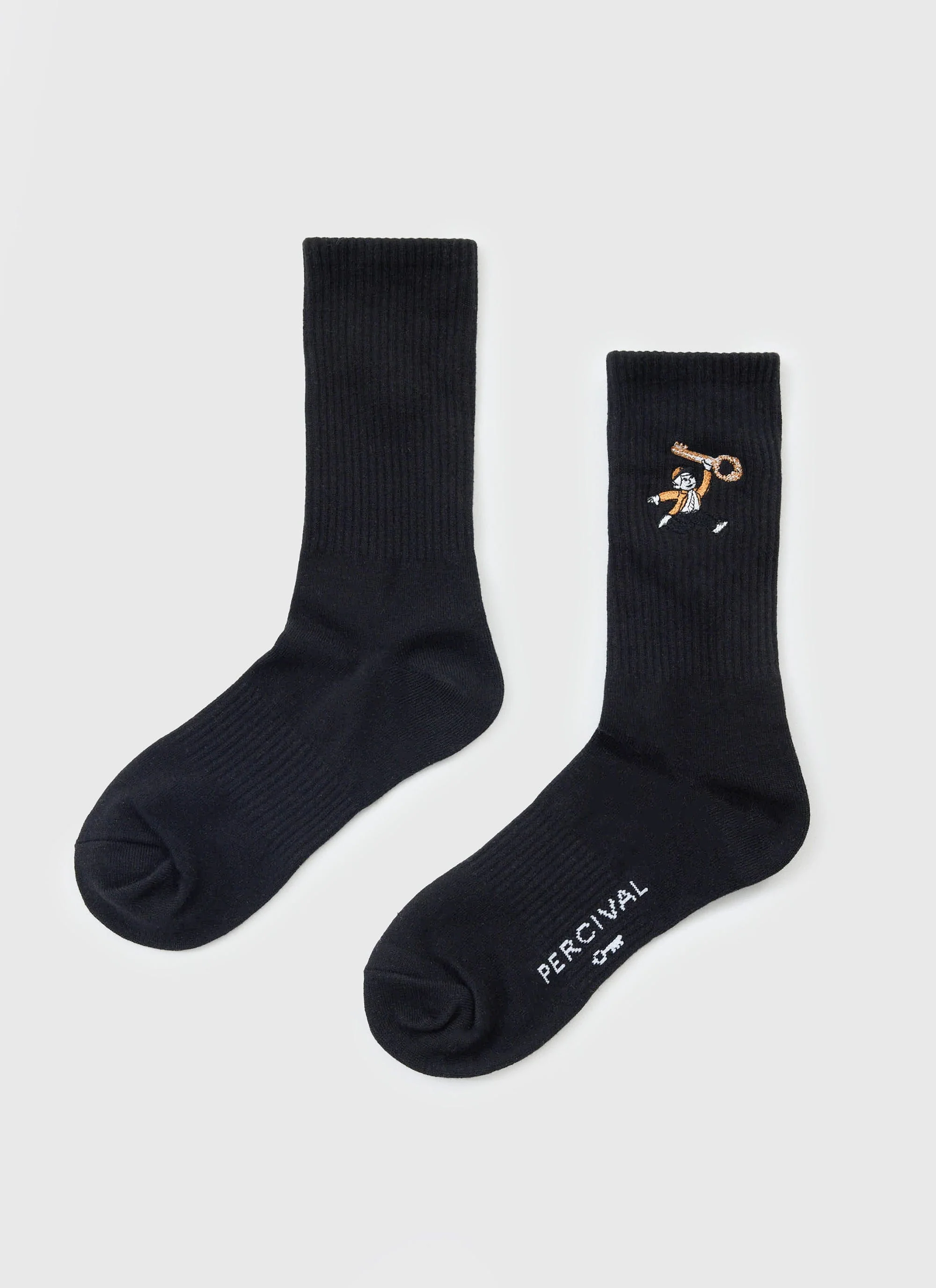 5506-world-key-embroidered-socks-black-2.webp World Key Embroidered Socks | Black
