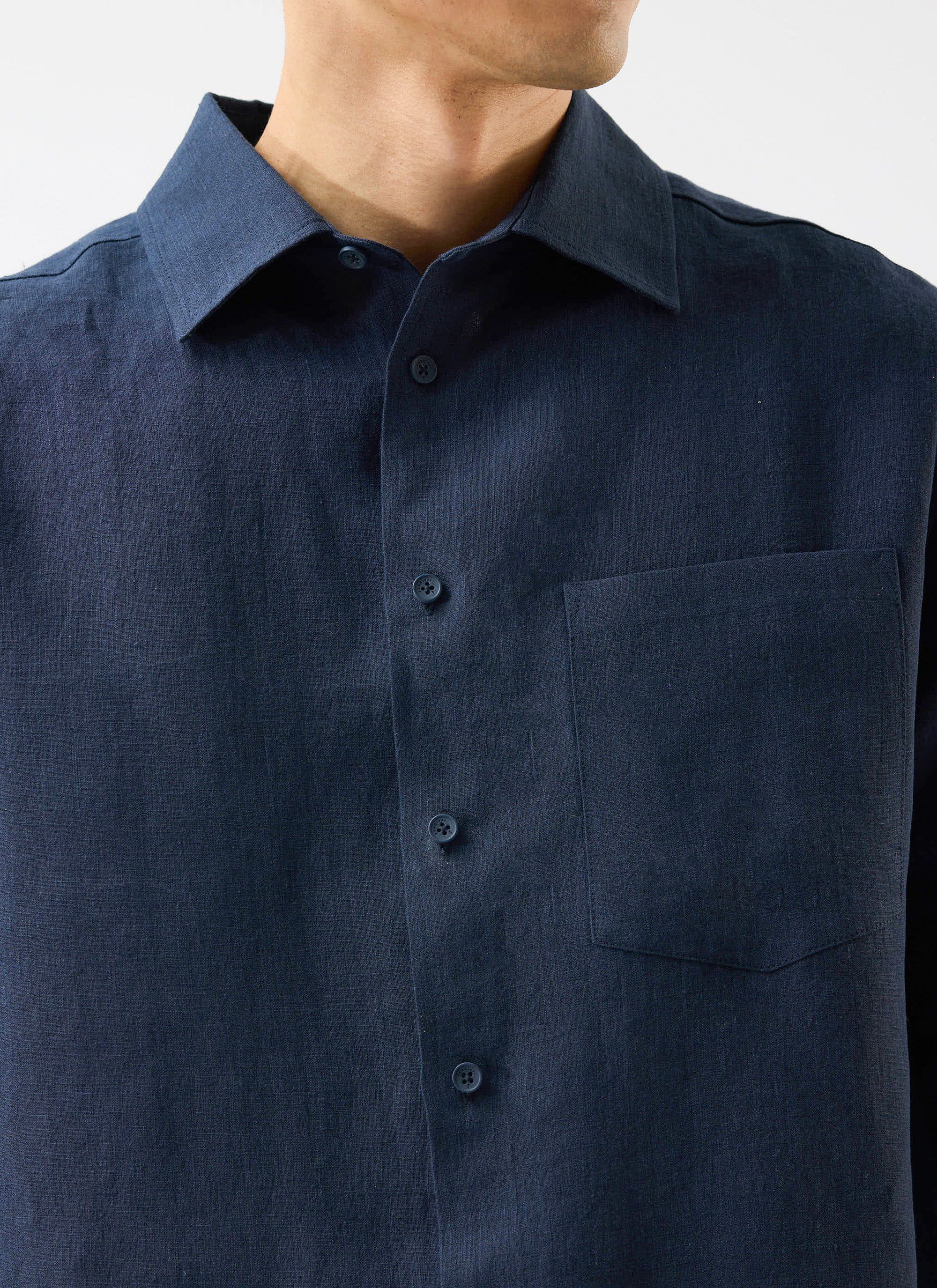 5514-pearce-shirt-linen-navy-4.jpg Pearce Shirt | Linen | Navy