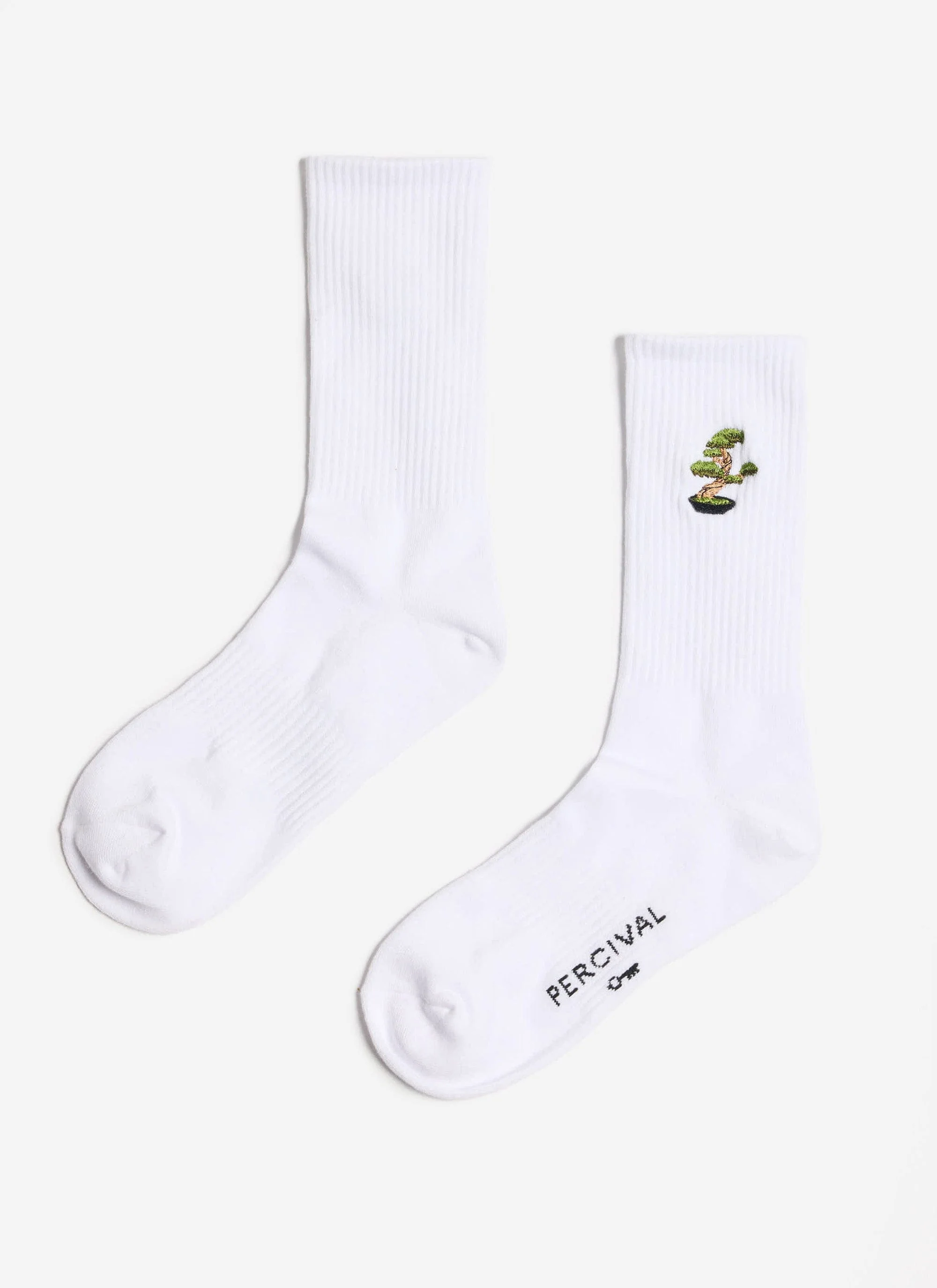 5521-bonsai-embroidered-socks-white-1.webp Bonsai Embroidered Socks | White