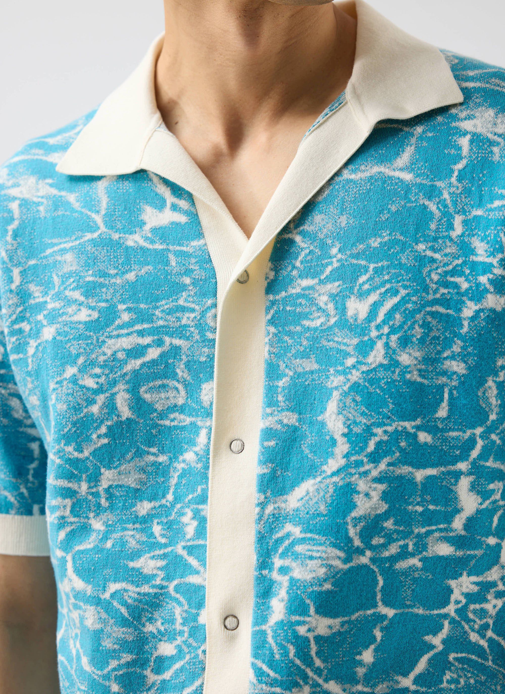 5522-farraris-negroni-knitted-shirt-cotton-blue-with-white-5.jpg Farraris Negroni Knitted Shirt | Cotton | Blue with White