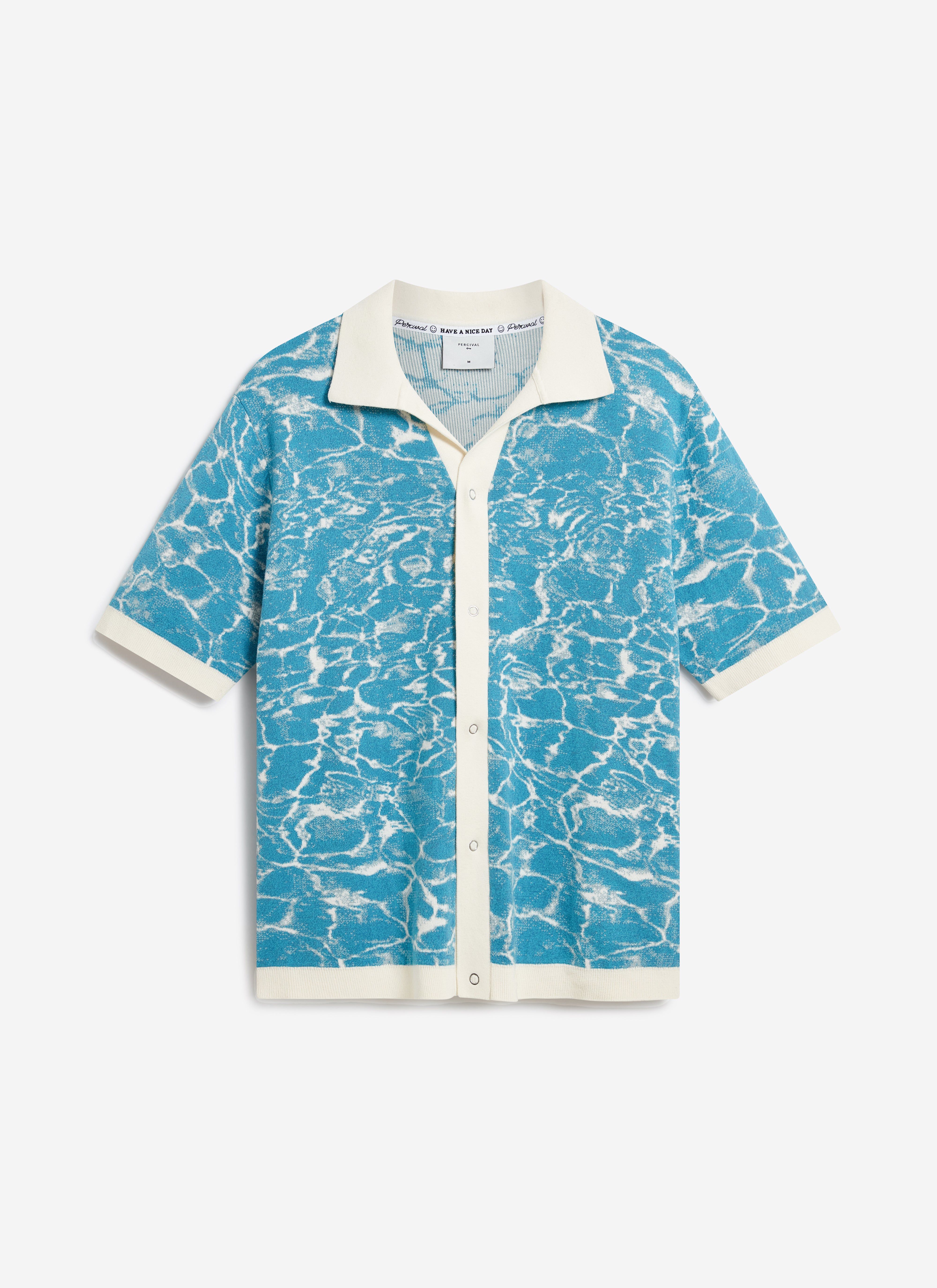 5522-farraris-negroni-knitted-shirt-cotton-blue-with-white-7.jpg Farraris Negroni Knitted Shirt | Cotton | Blue with White