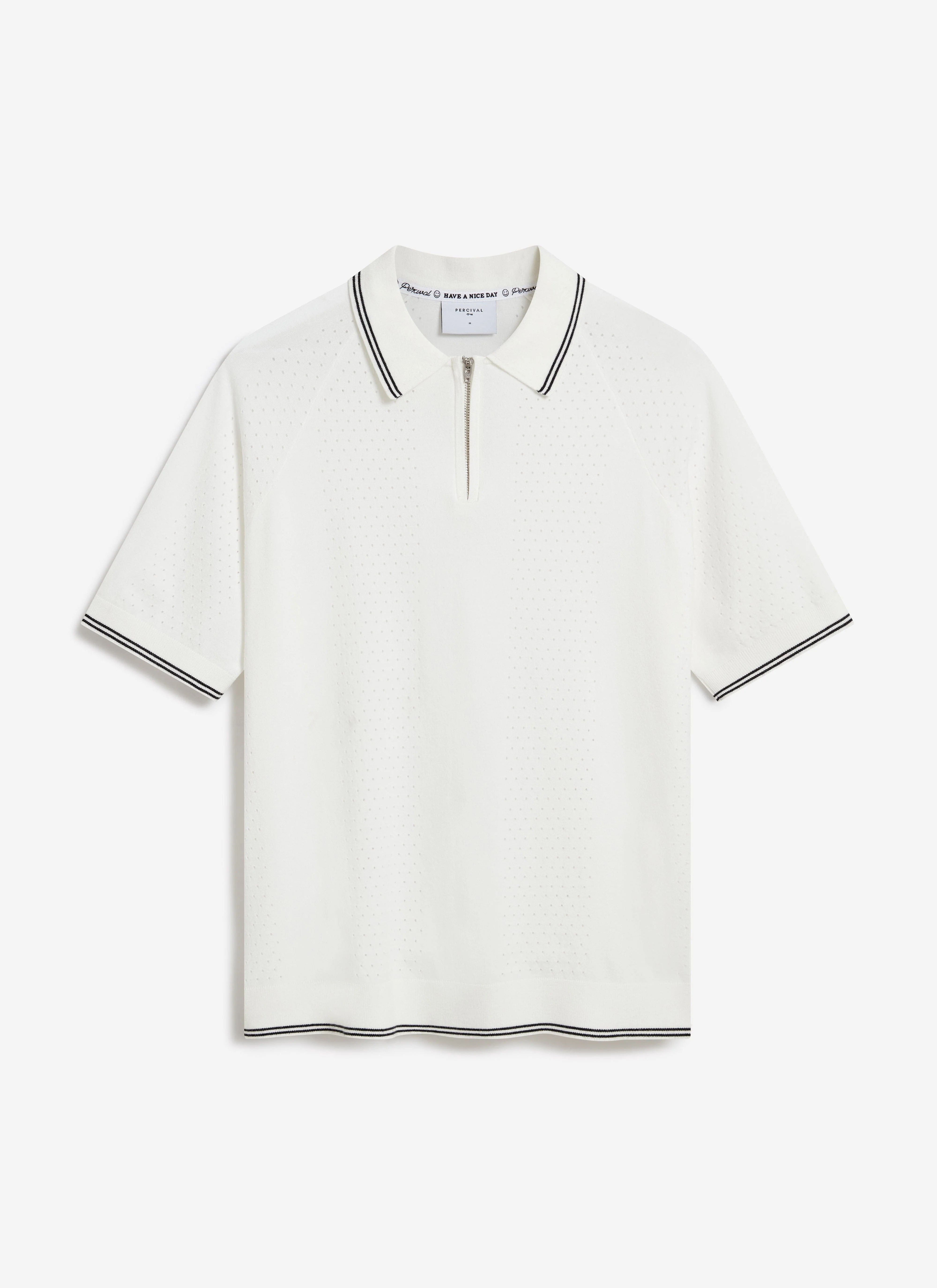 Rossi Knitted Polo | White