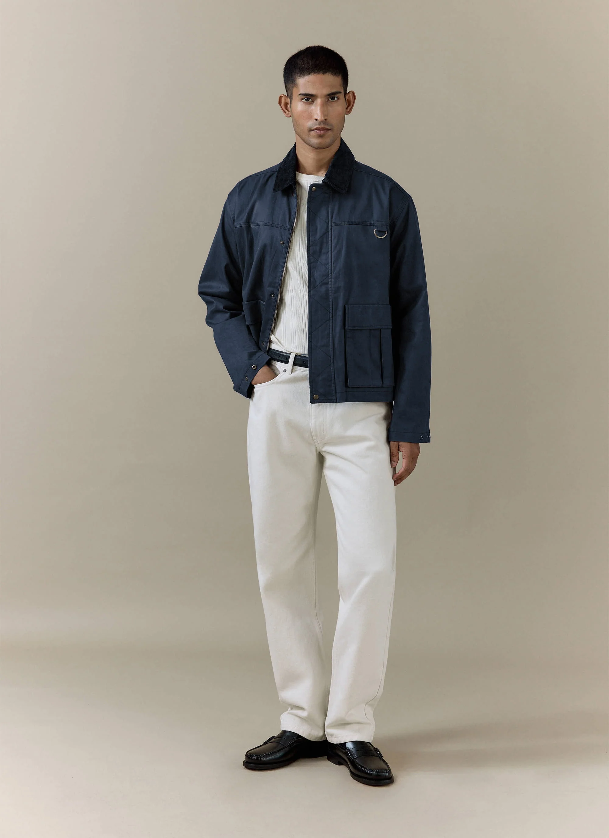 553-wax-zip-jacket-cotton-navy-2.webp Wax Zip Jacket | Cotton | Navy