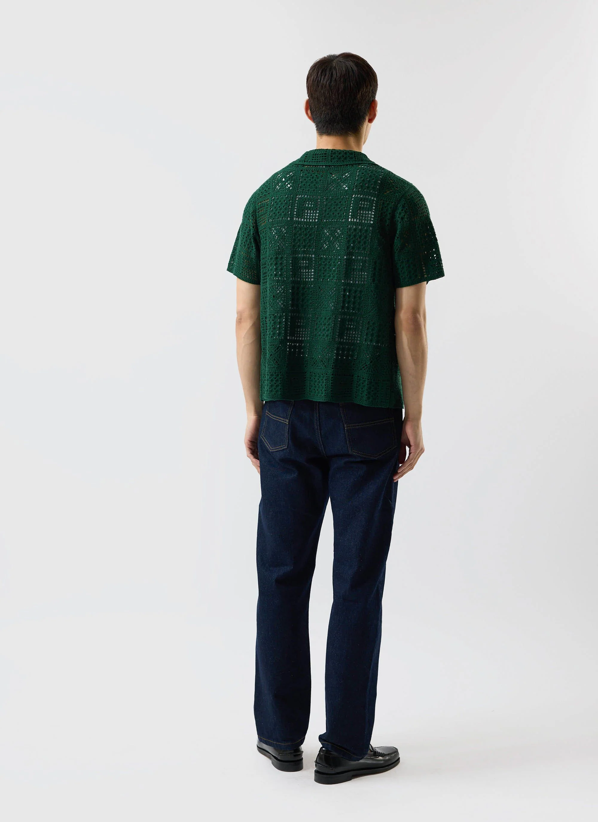 5536-crochet-groundsman-shirt-cotton-forest-6.webp Crochet Groundsman Shirt | Cotton | Forest