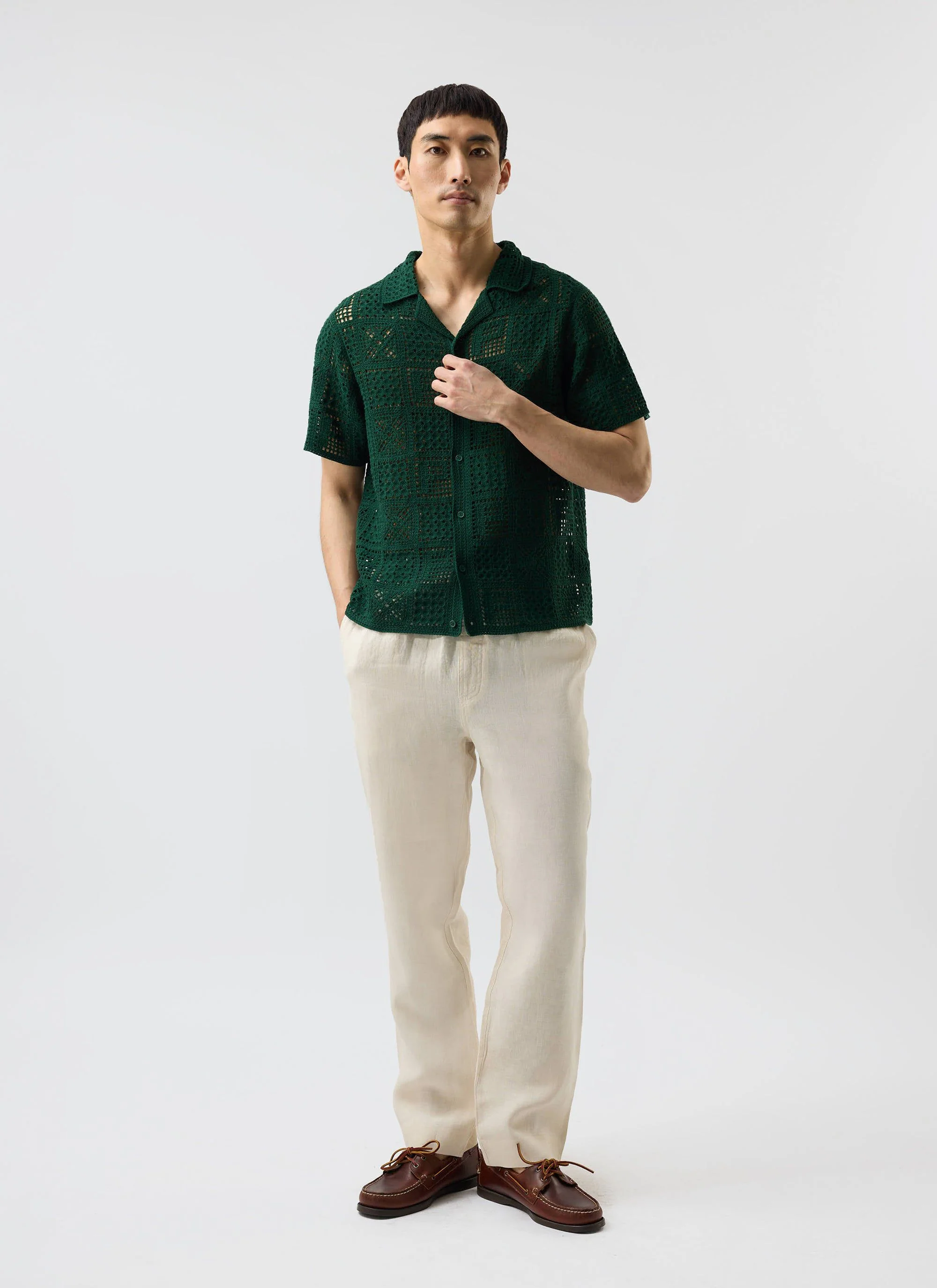 5536-crochet-groundsman-shirt-cotton-forest-7.webp Crochet Groundsman Shirt | Cotton | Forest