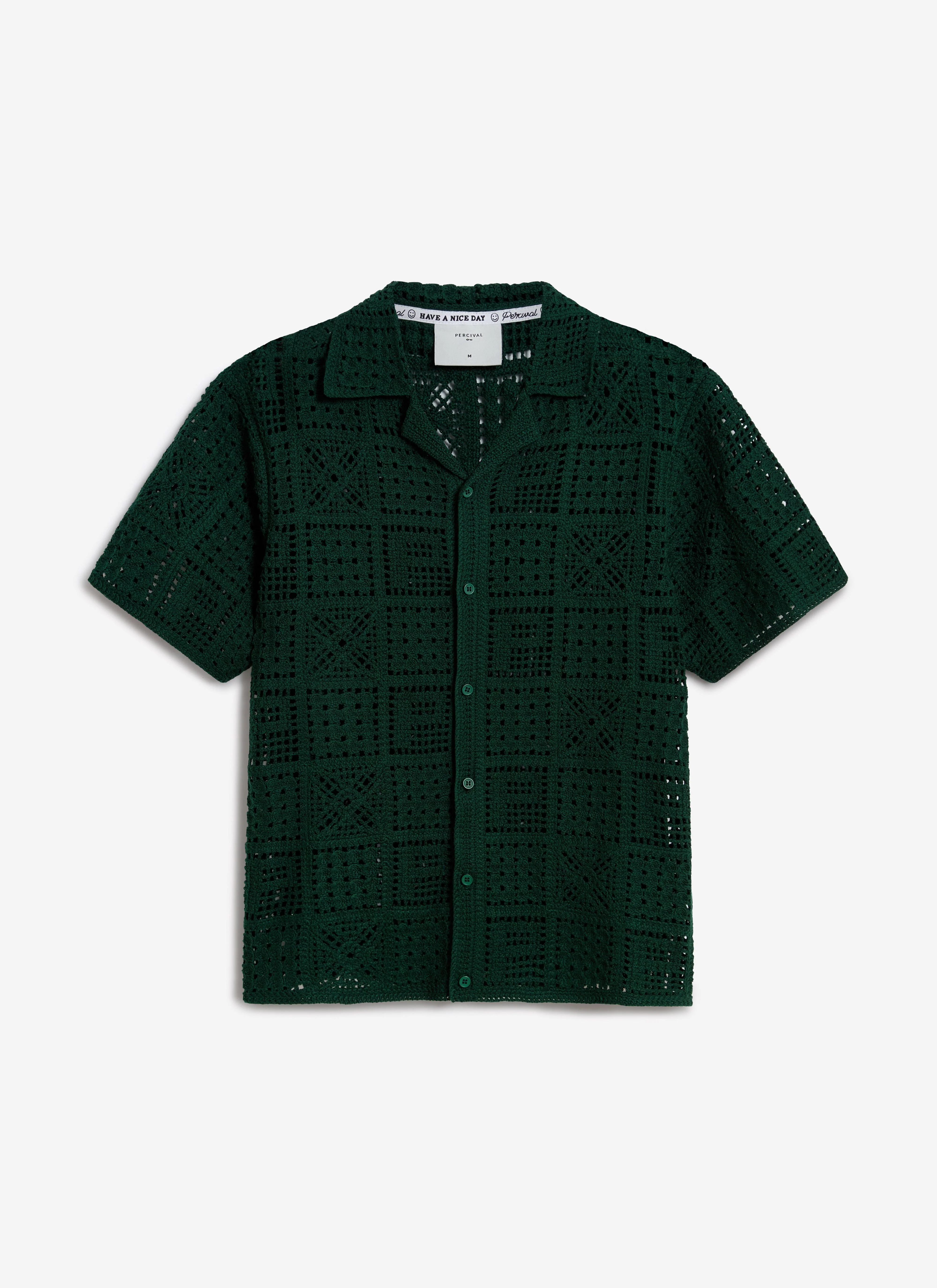 5536-crochet-groundsman-shirt-cotton-forest-8.webp Crochet Groundsman Shirt | Cotton | Forest