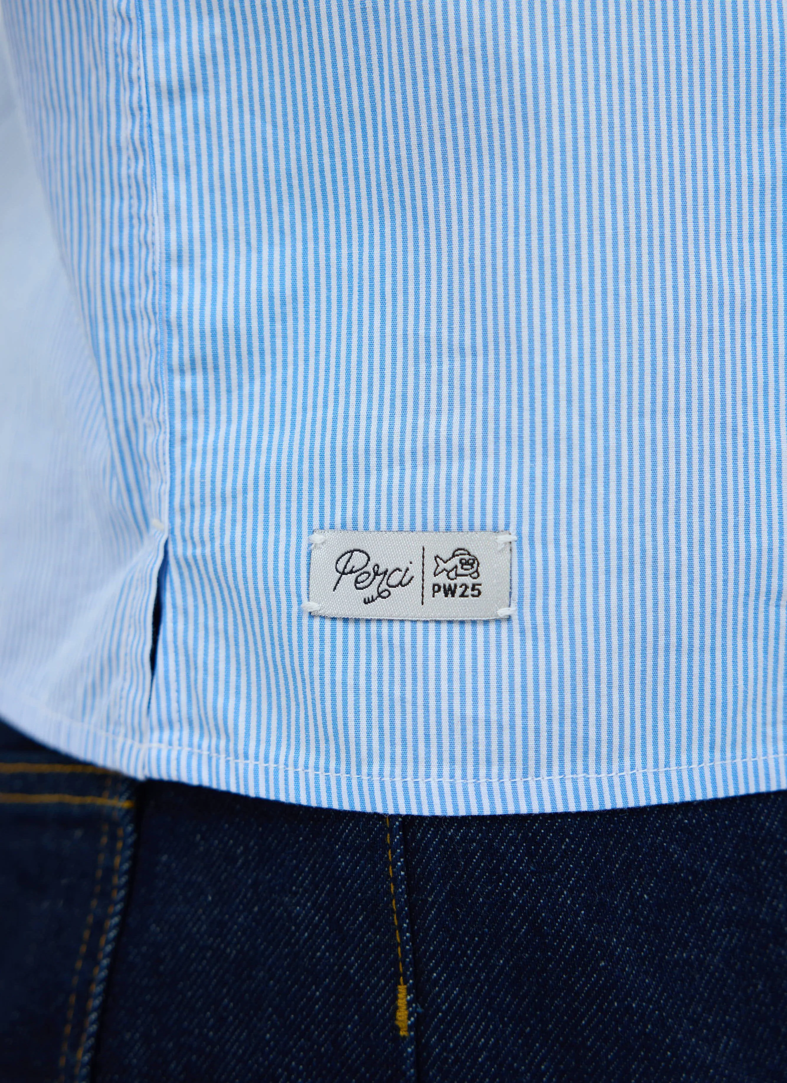 Sunflower Stripe Shirt | Cotton | Blue Stripe