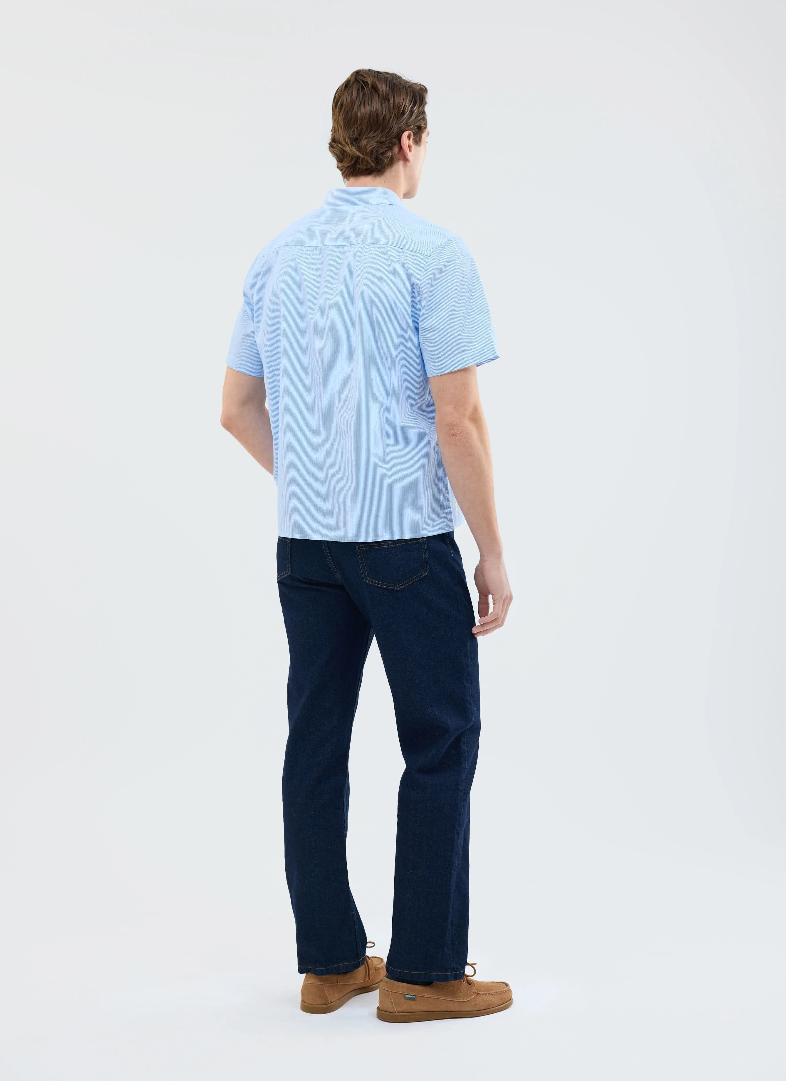 Sunflower Stripe Shirt | Cotton | Blue Stripe