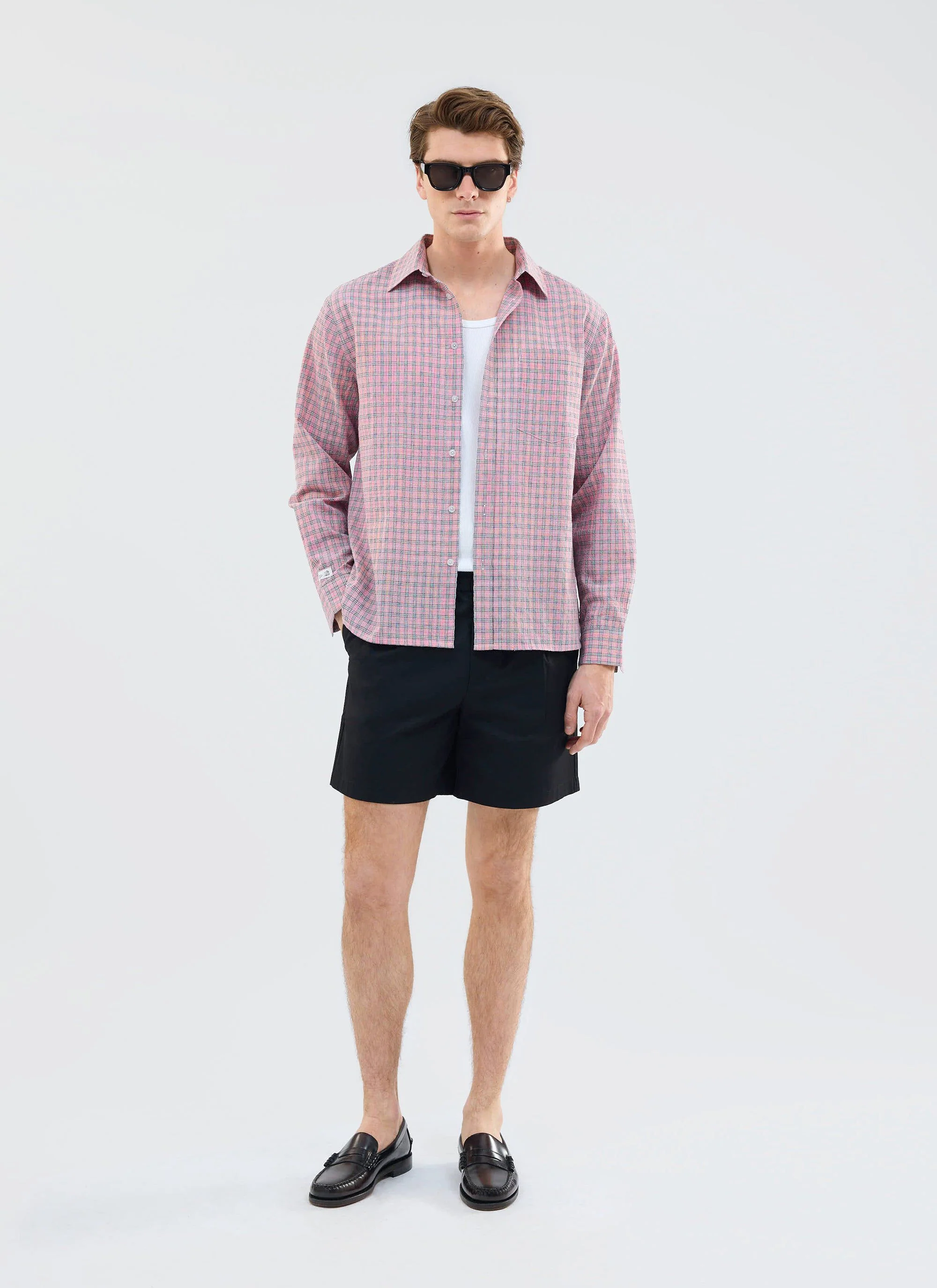 5550-enzo-tailored-shorts-cotton-black-2.webp Enzo Tailored Shorts | Cotton | Black
