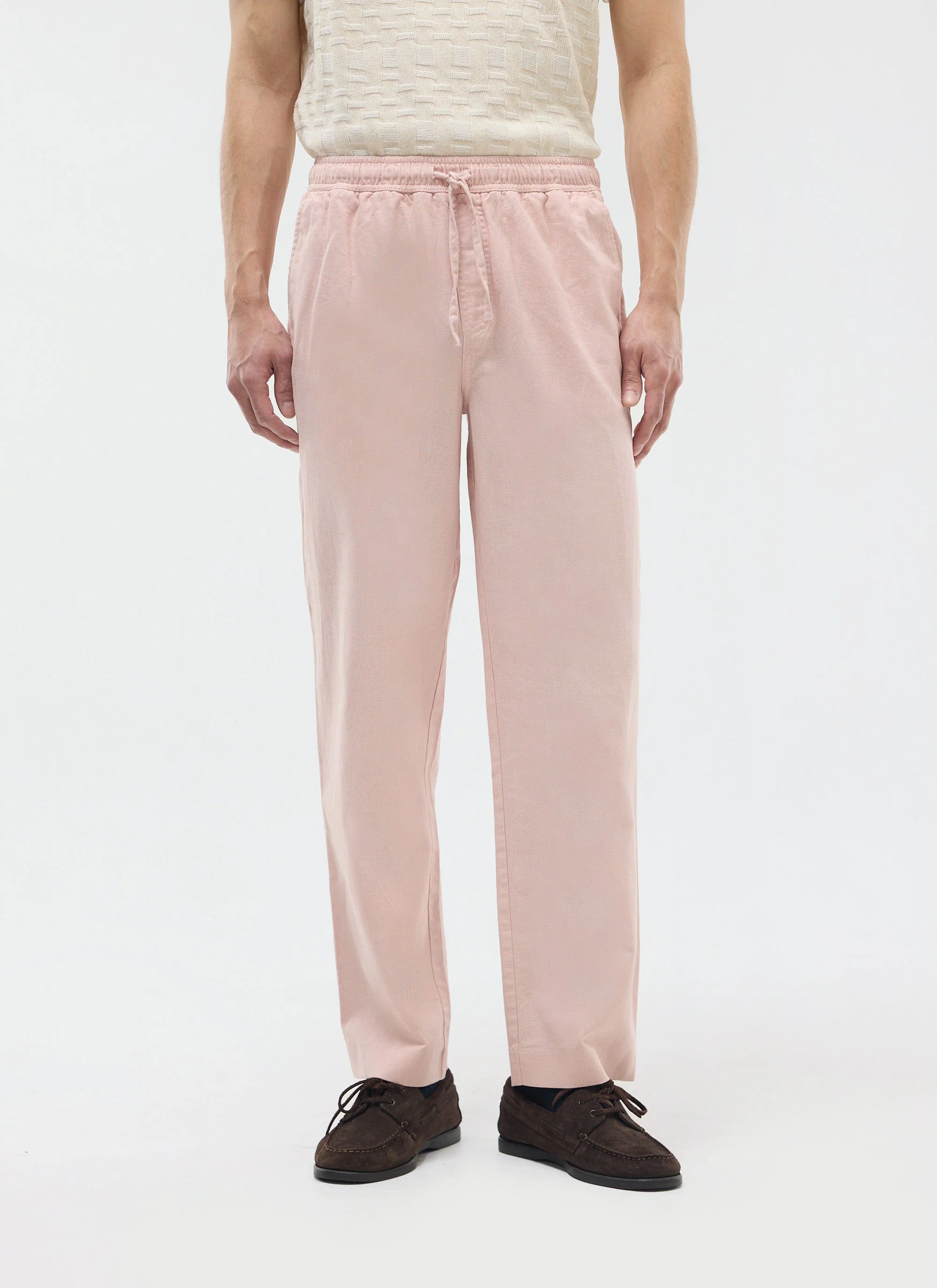 Everyday Trousers | Linen | Light Pink