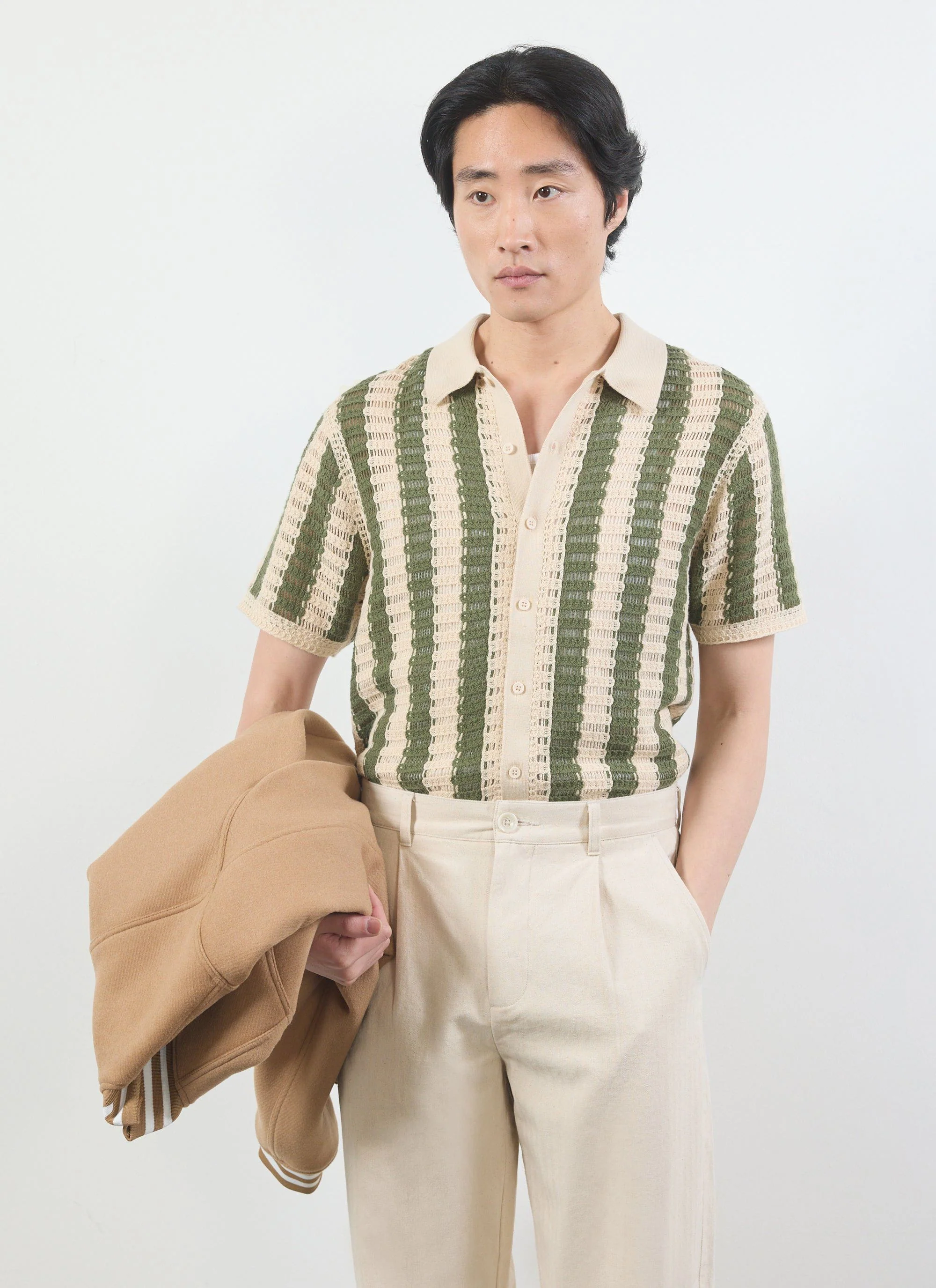 5585-barletta-knitted-shirt-cotton-olive-5.webp Barletta Knitted Shirt | Cotton | Olive