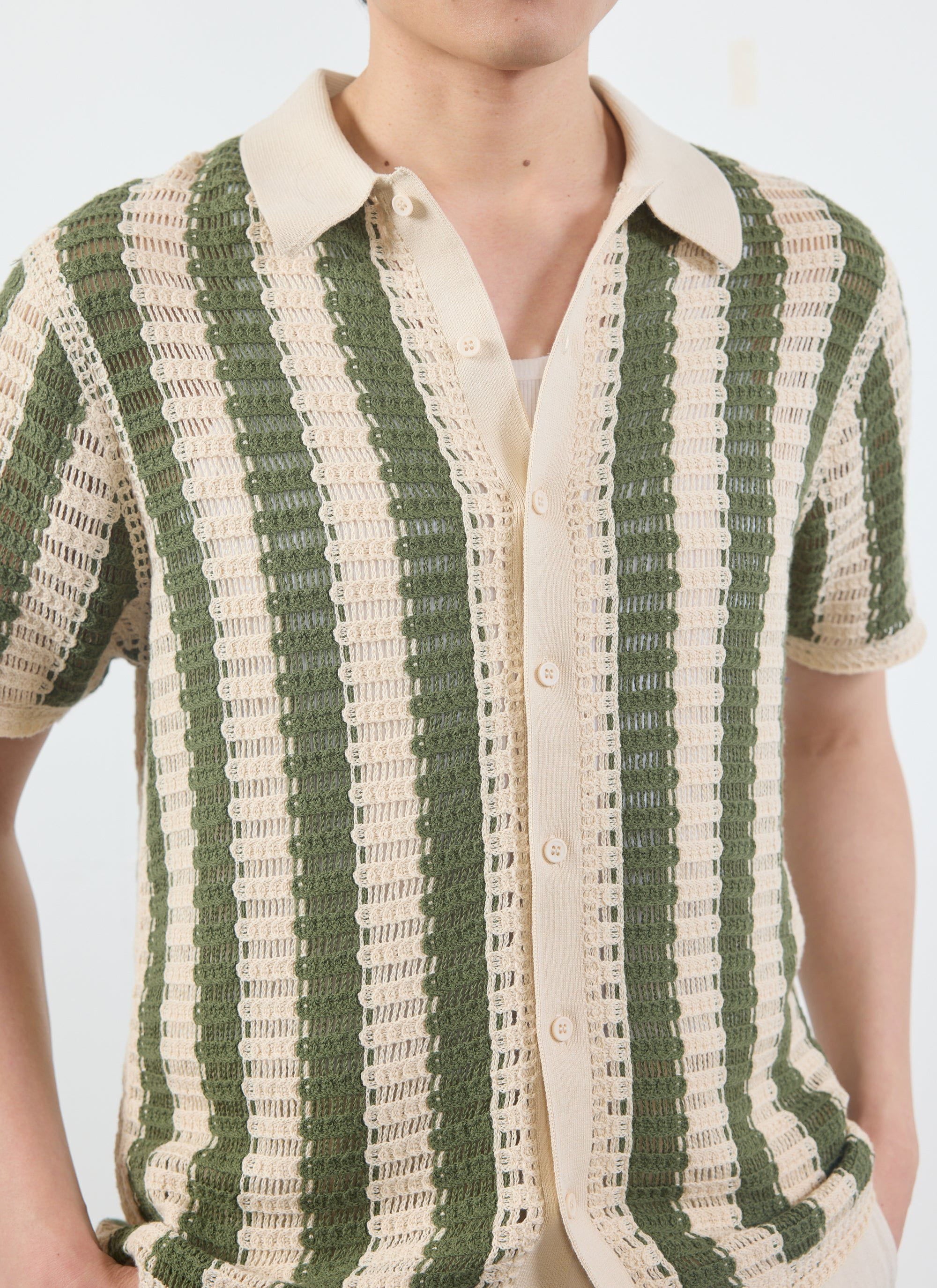5585-barletta-knitted-shirt-cotton-olive-7.jpg Barletta Knitted Shirt | Cotton | Olive