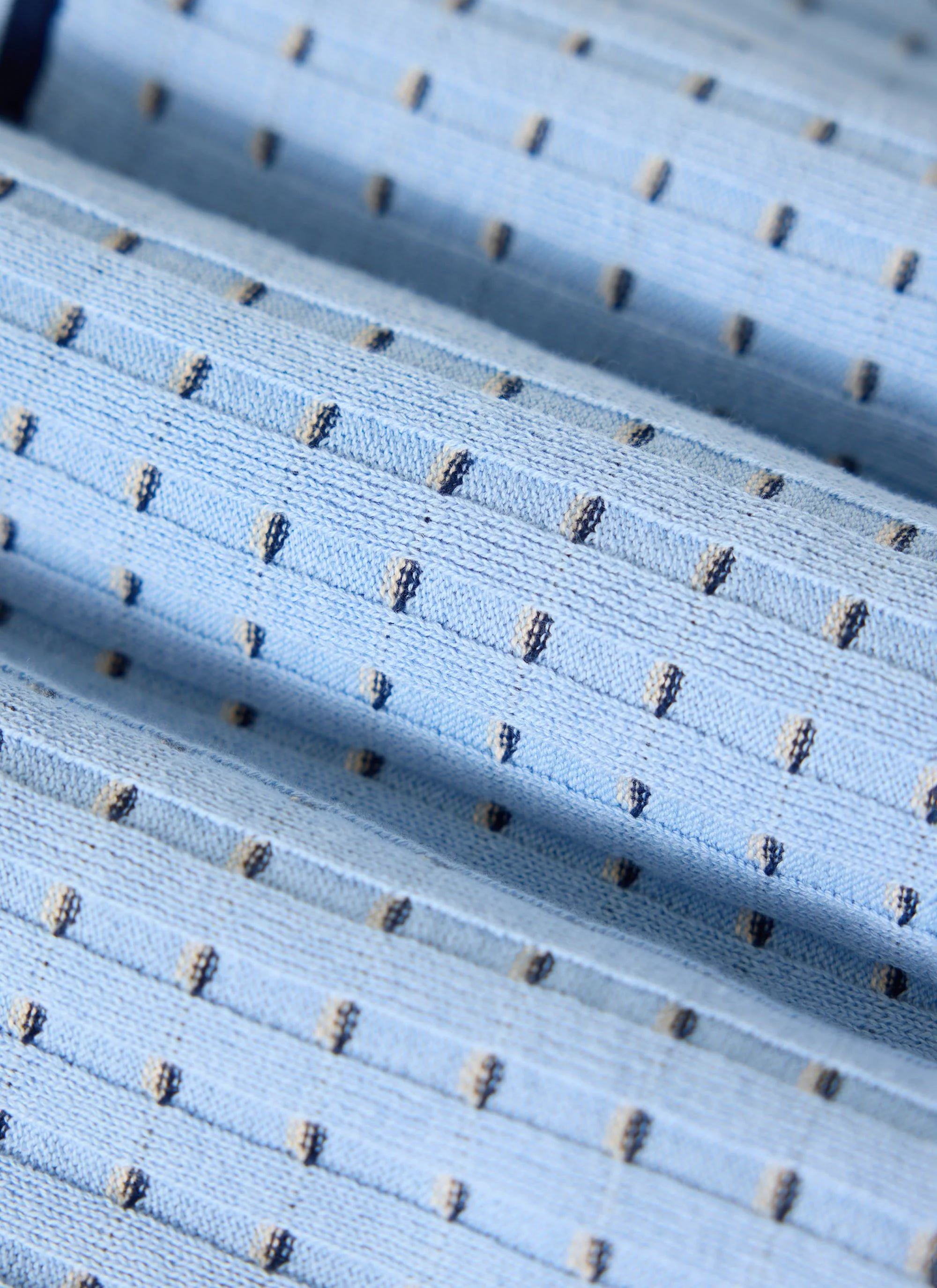 Broken Stripe Knitted Shirt | Percival x Ilaria | Blue