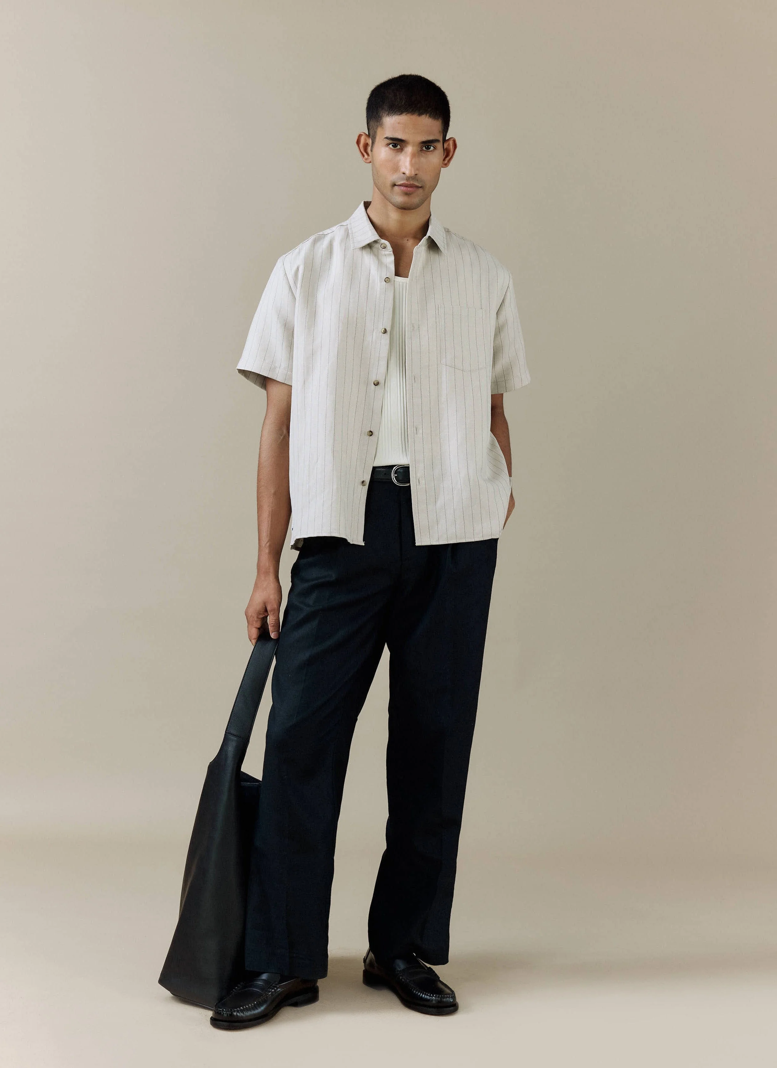 560-striped-boxy-shirt-linen-blend-cream-7.webp Striped Boxy Shirt | Linen Blend | Cream