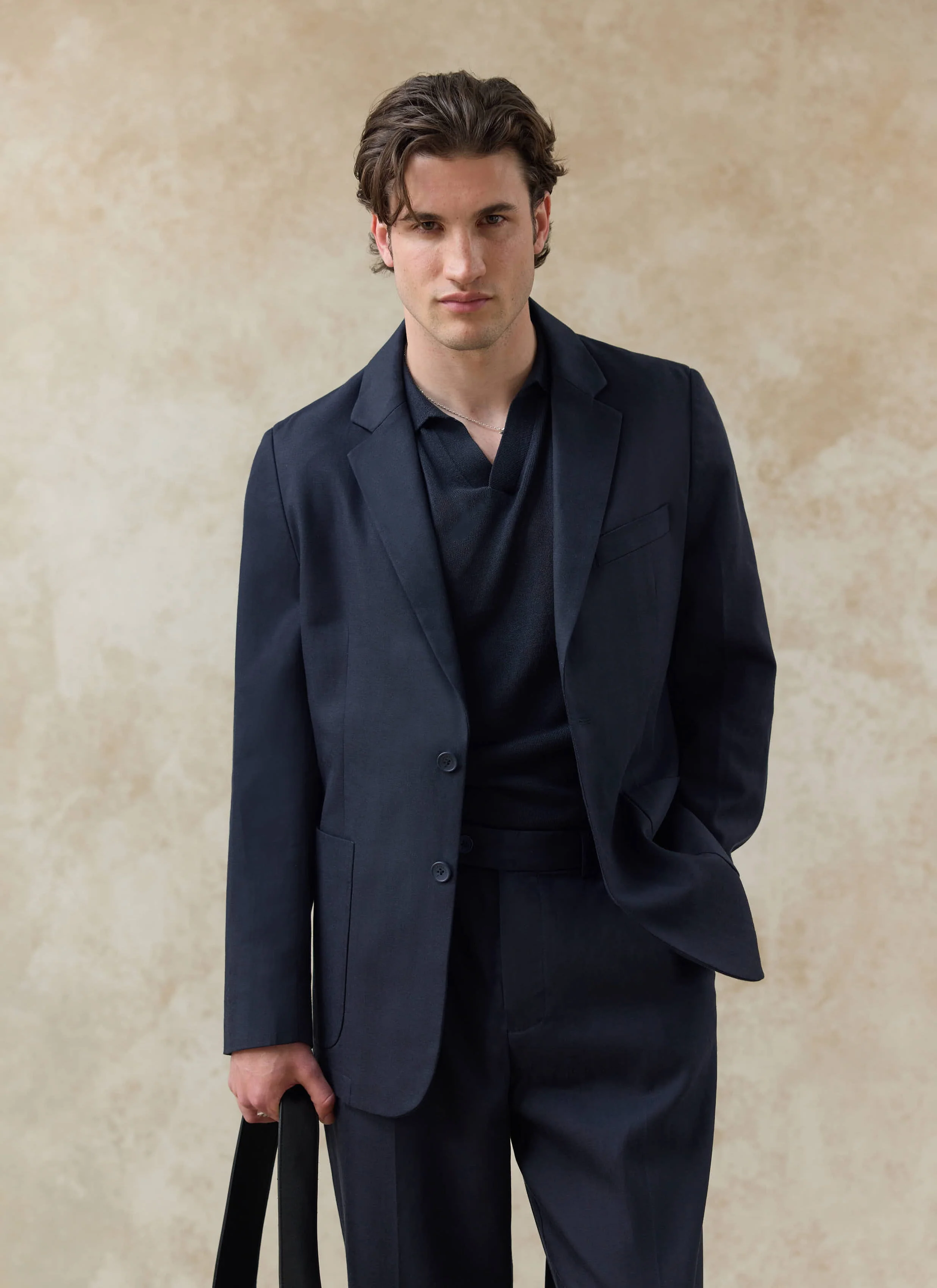 Lyocell Regular Blazer | Navy