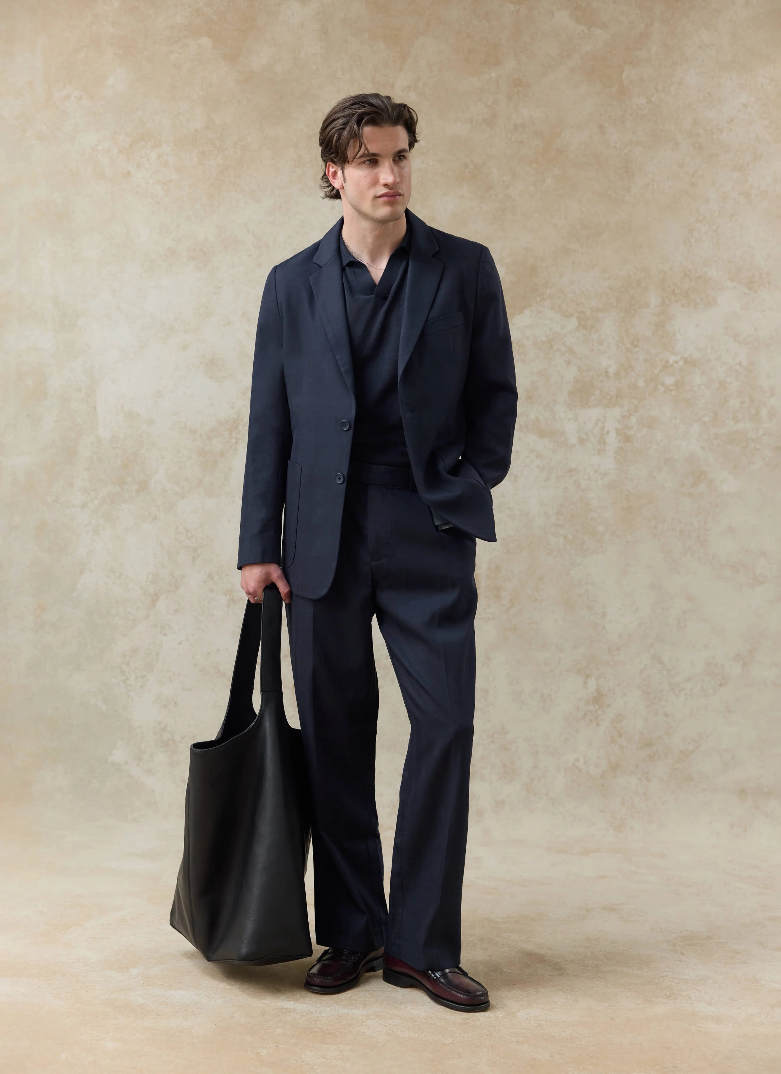 Lyocell Regular Blazer | Navy