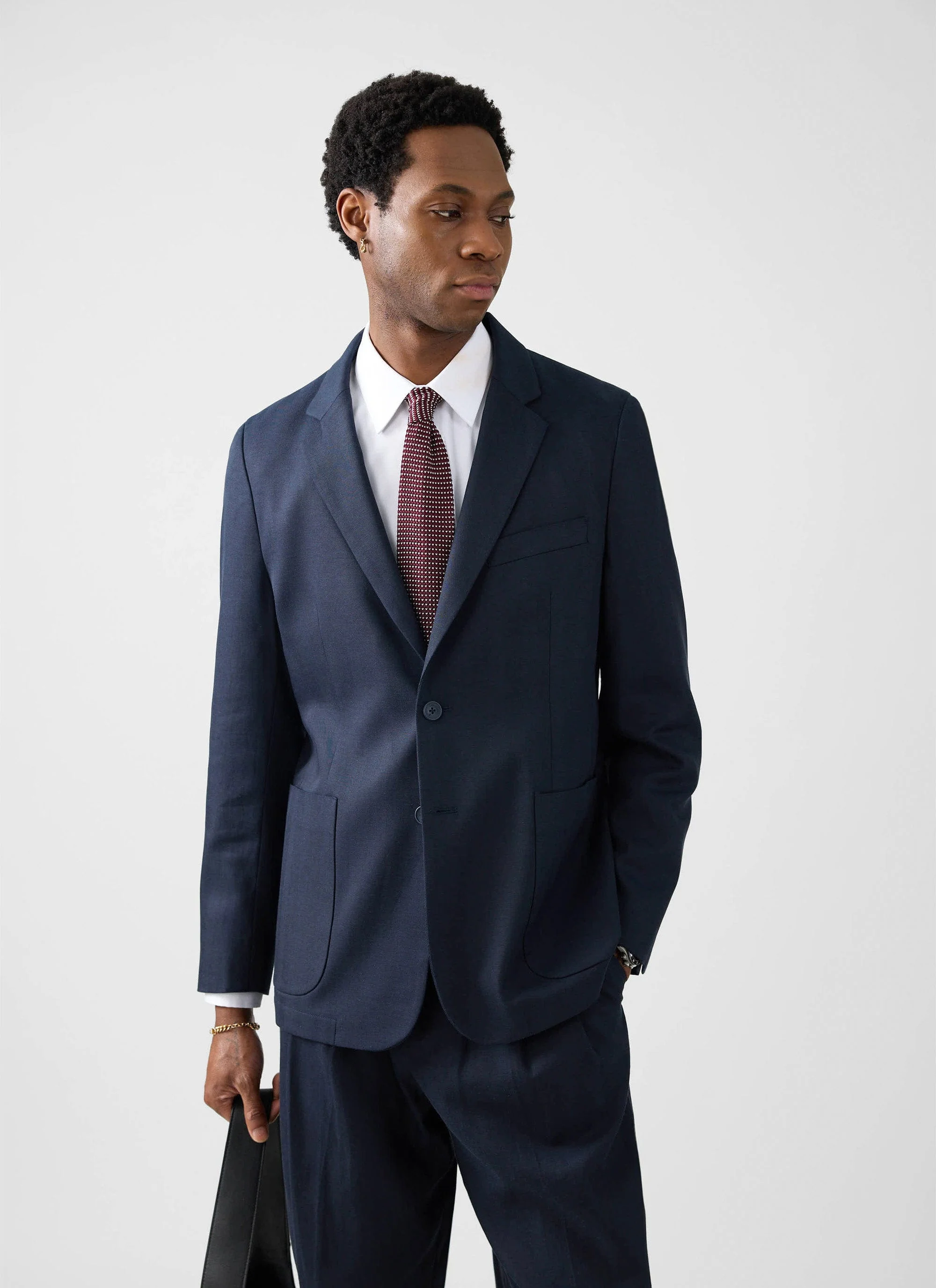 Lyocell Regular Blazer | Navy