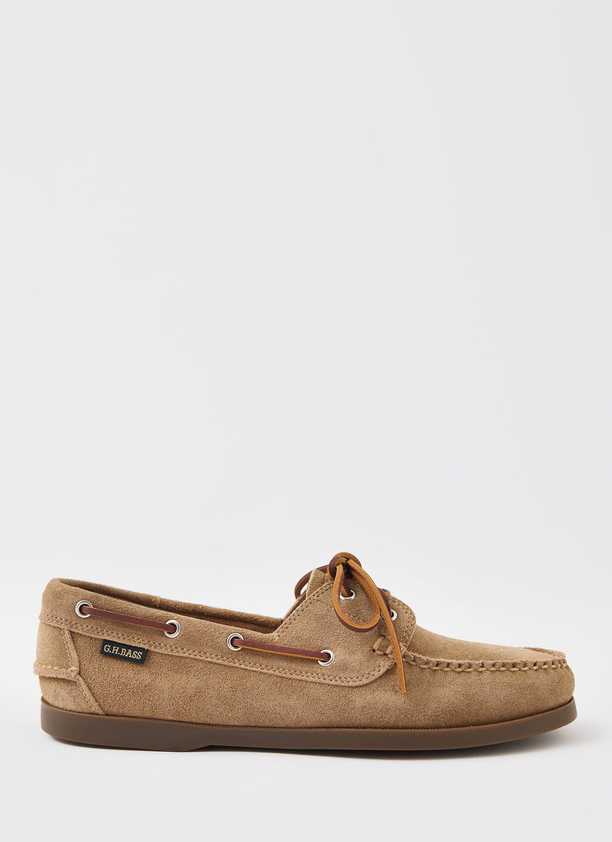 G.H.Bass | Jetty II Boater 2 Eye | Earth Suede