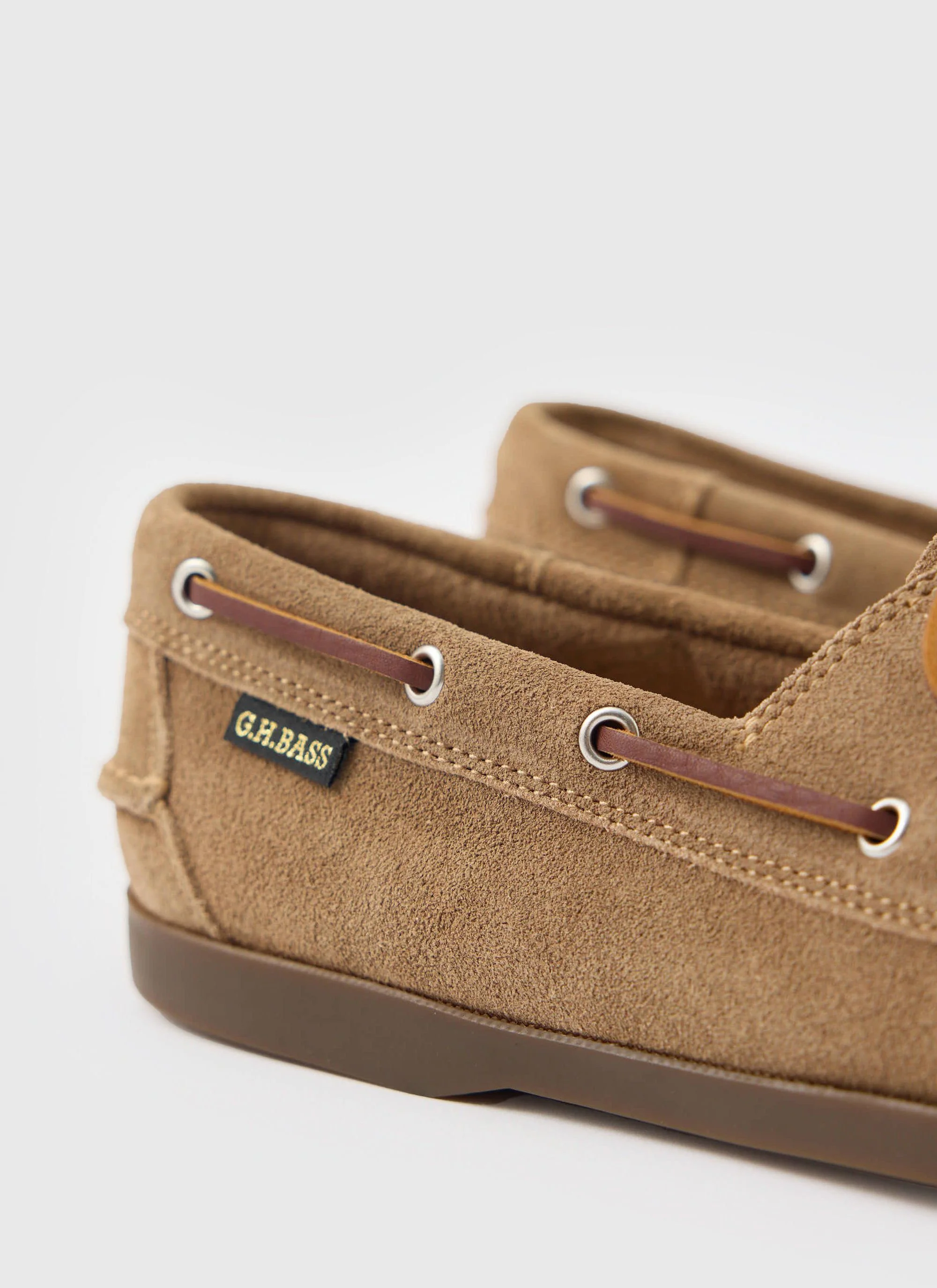 G.H.Bass | Jetty II Boater 2 Eye | Earth Suede