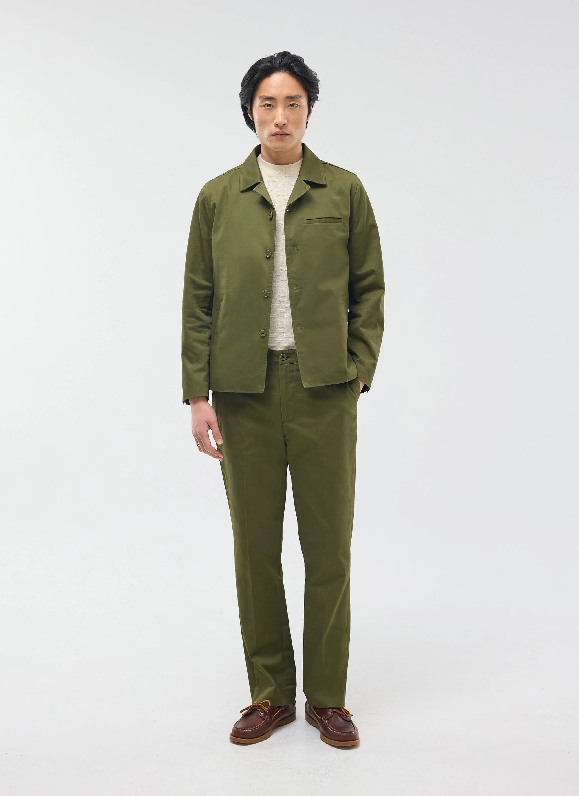 5716-casual-workwear-jacket-cotton-khaki-3.webp Casual Workwear Jacket | Cotton | Khaki