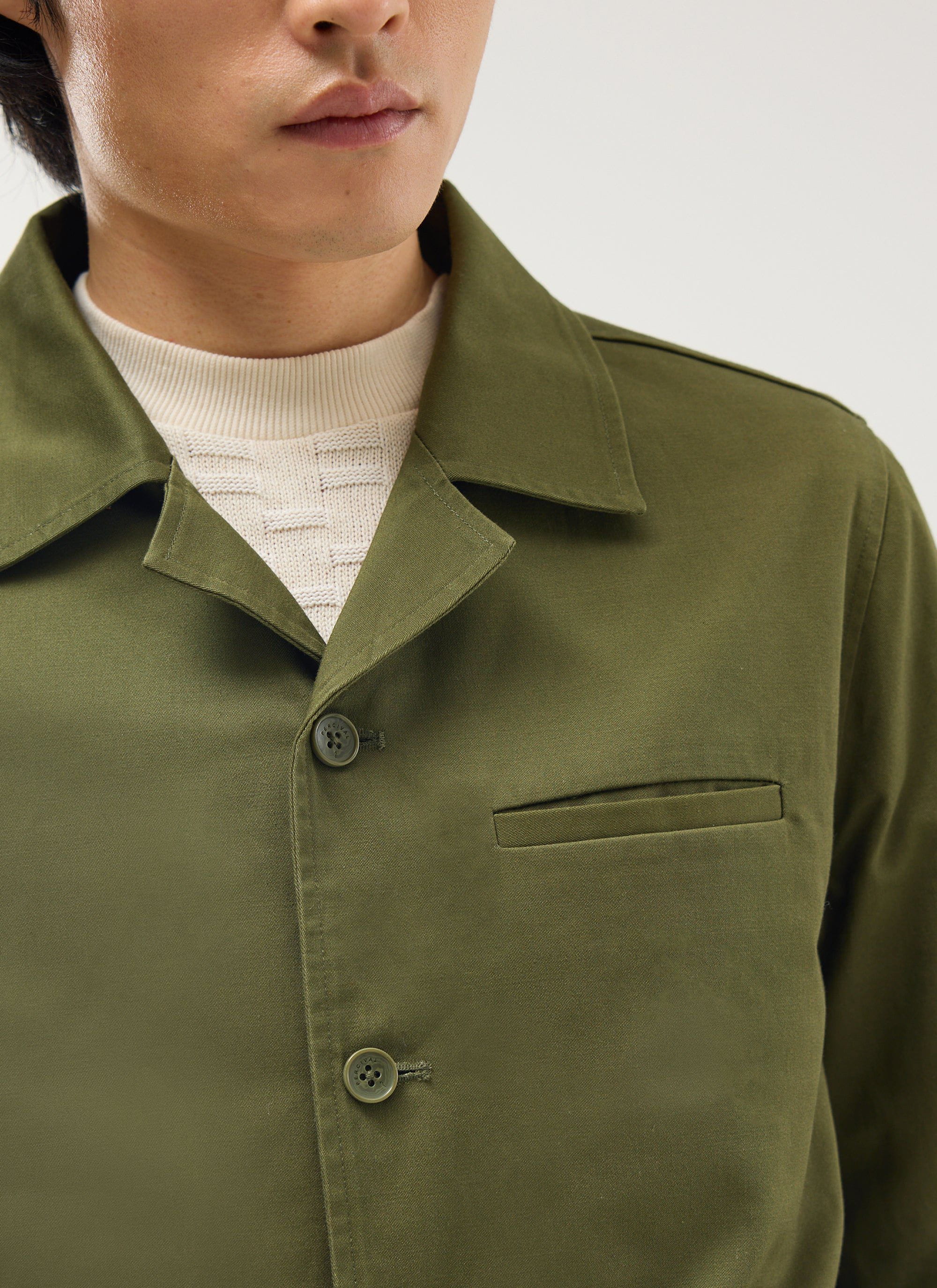 5716-casual-workwear-jacket-cotton-khaki-4.jpg Casual Workwear Jacket | Cotton | Khaki