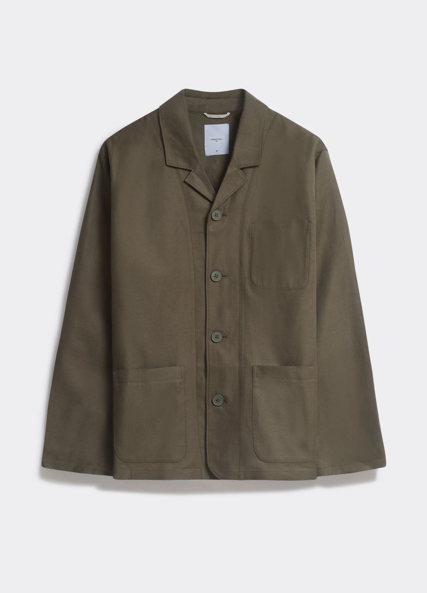 5877-revere-collar-blazer-khaki-1.webp Revere Collar Blazer | Khaki