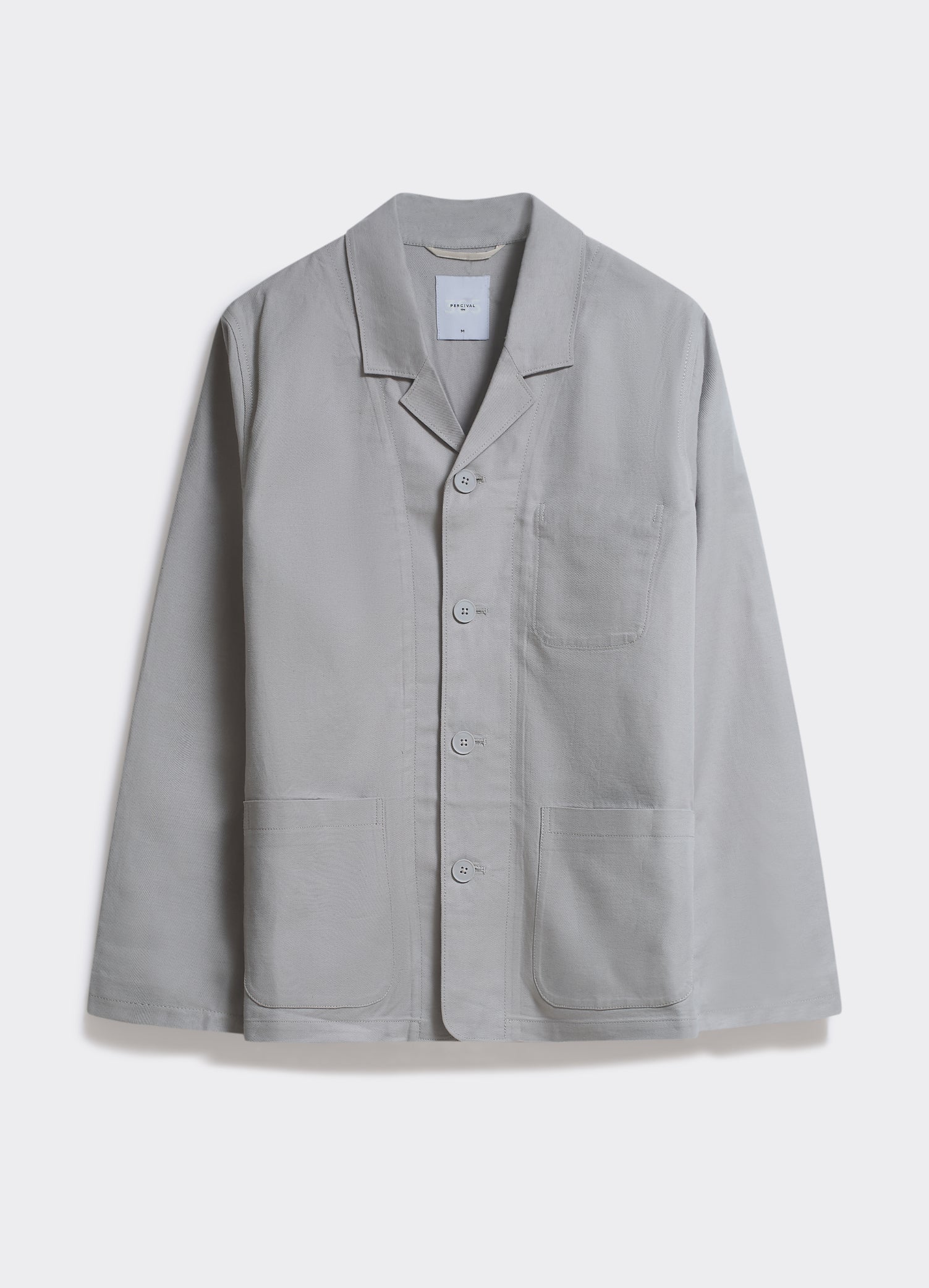 5891-revere-collar-blazer-grey-1.jpg Revere Collar Blazer | Grey