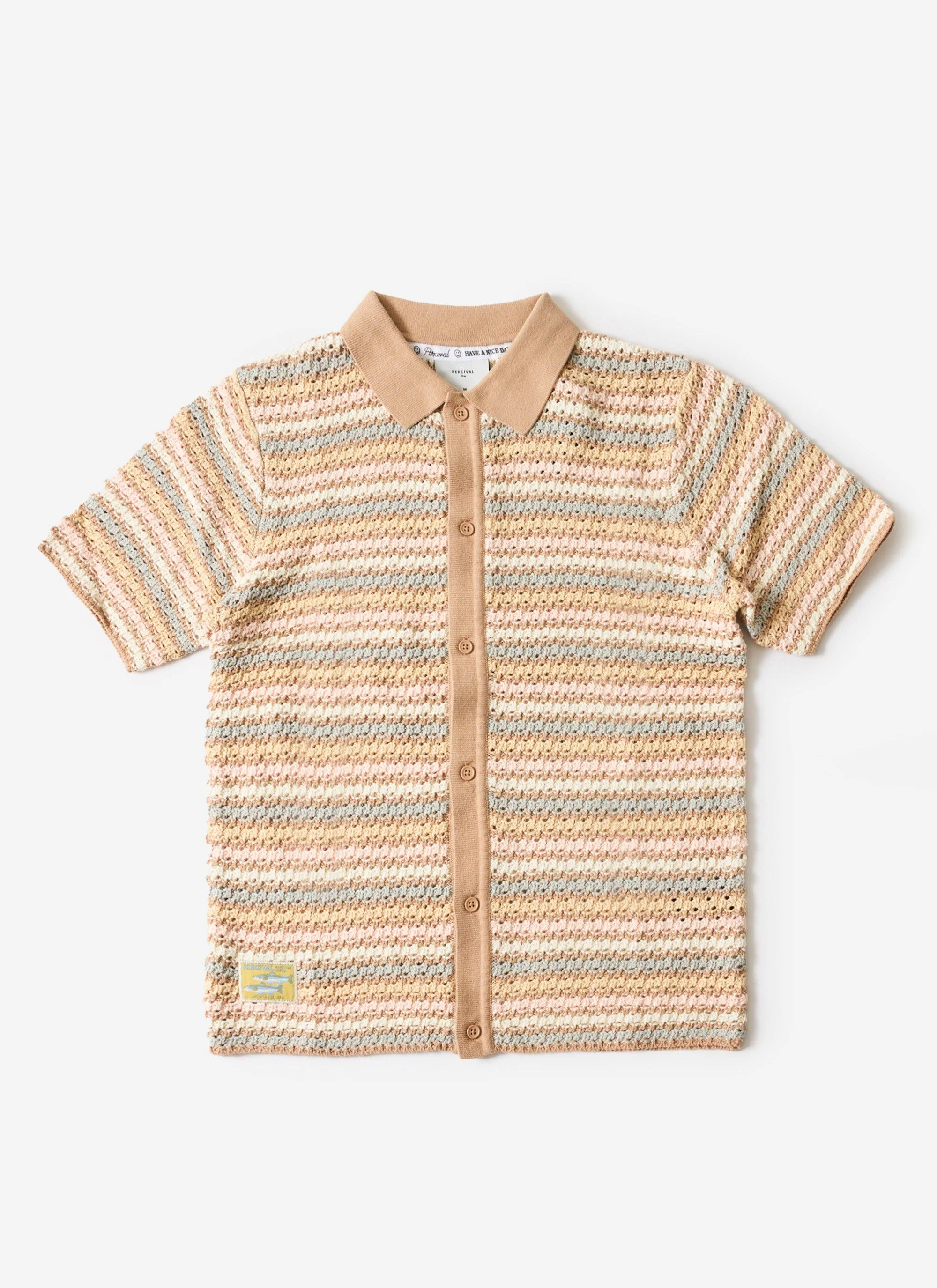 6053-sari-stripe-knitted-shirt-cotton-cream-3.webp Sari Stripe Knitted Shirt | Cotton | Cream