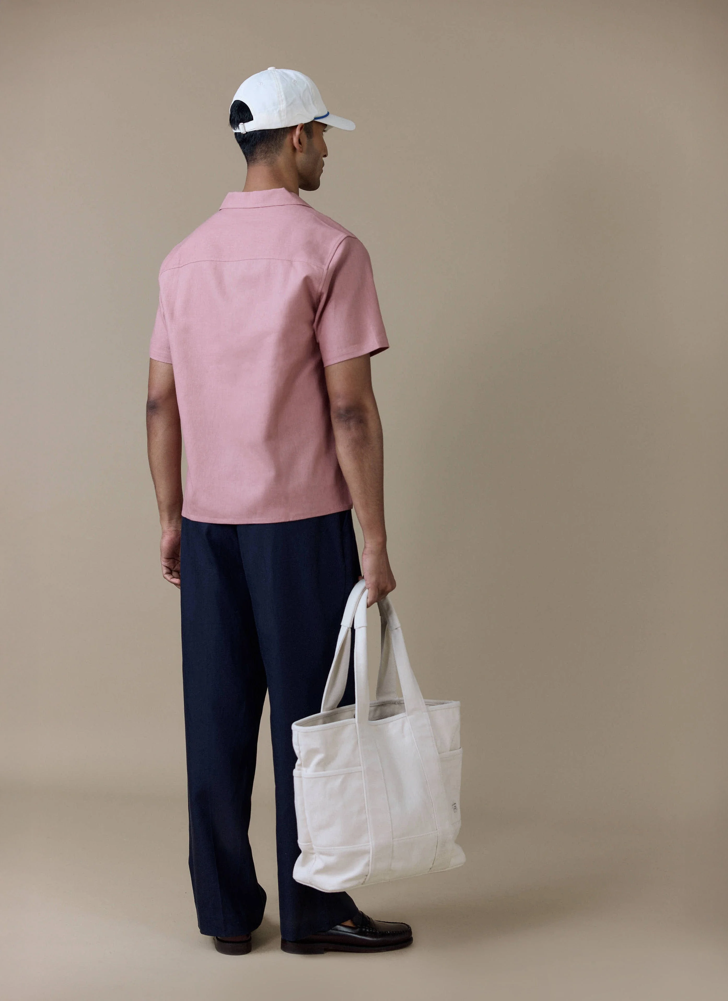 621-short-sleeve-cuban-shirt-linen-dusty-pink-6.webp Short Sleeve Cuban Shirt | Linen | Dusty Pink
