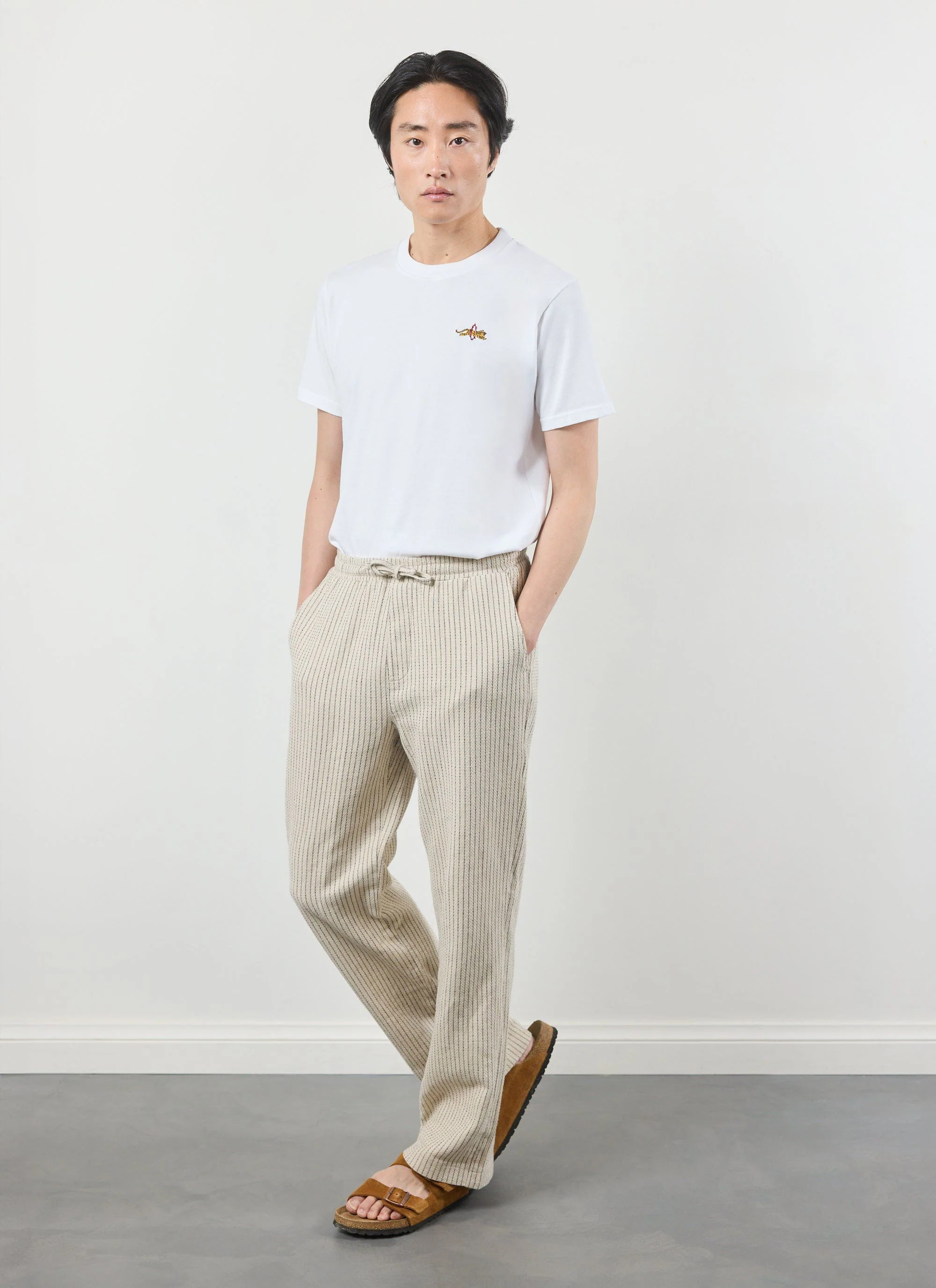 Sorrento Linen Trousers | Cotton Linen | Cream