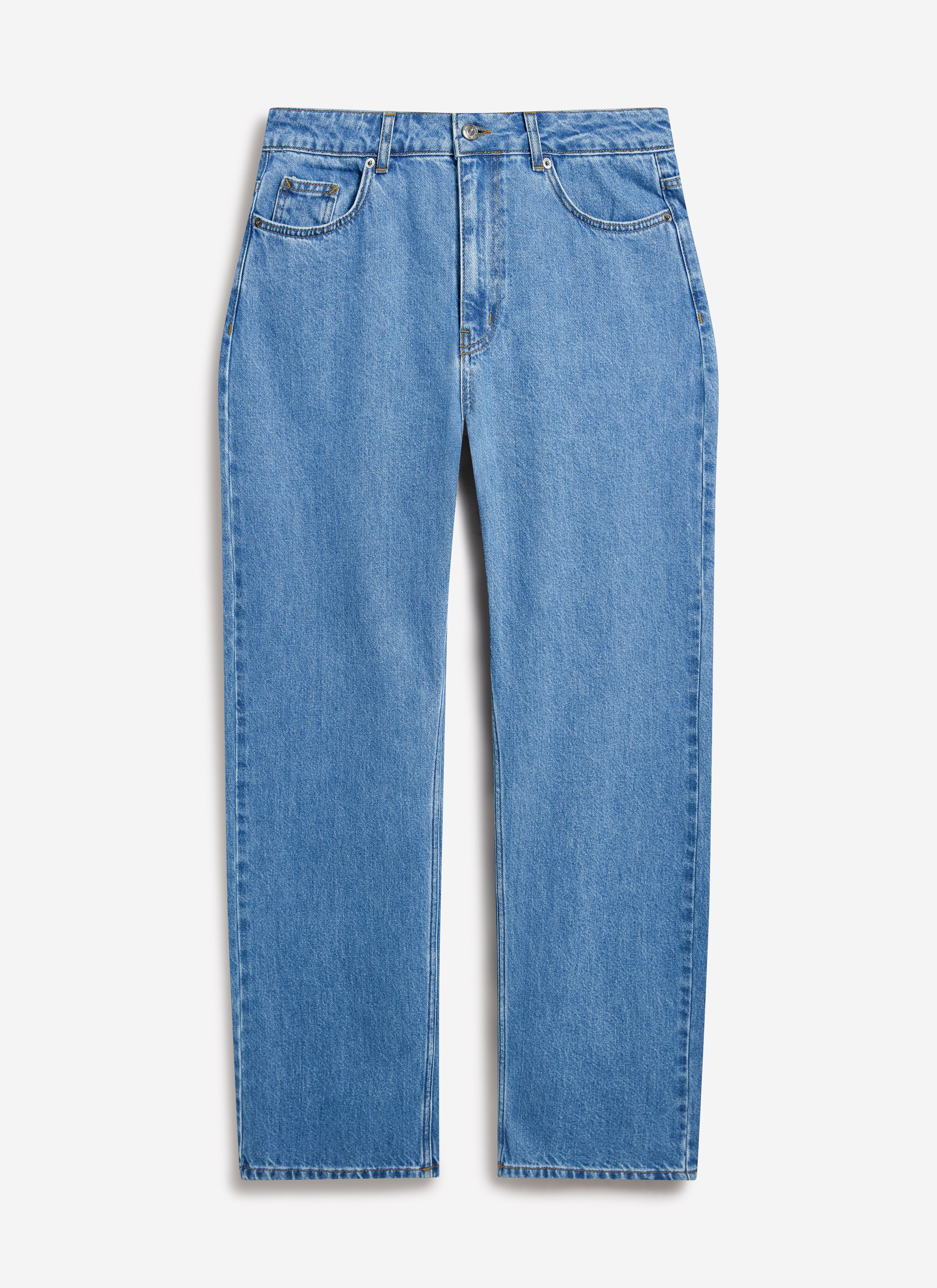 668-relaxed-leg-denim-jeans-cotton-light-wash-blue-6.jpg Relaxed Leg Denim Jeans | Cotton | Light Wash Blue