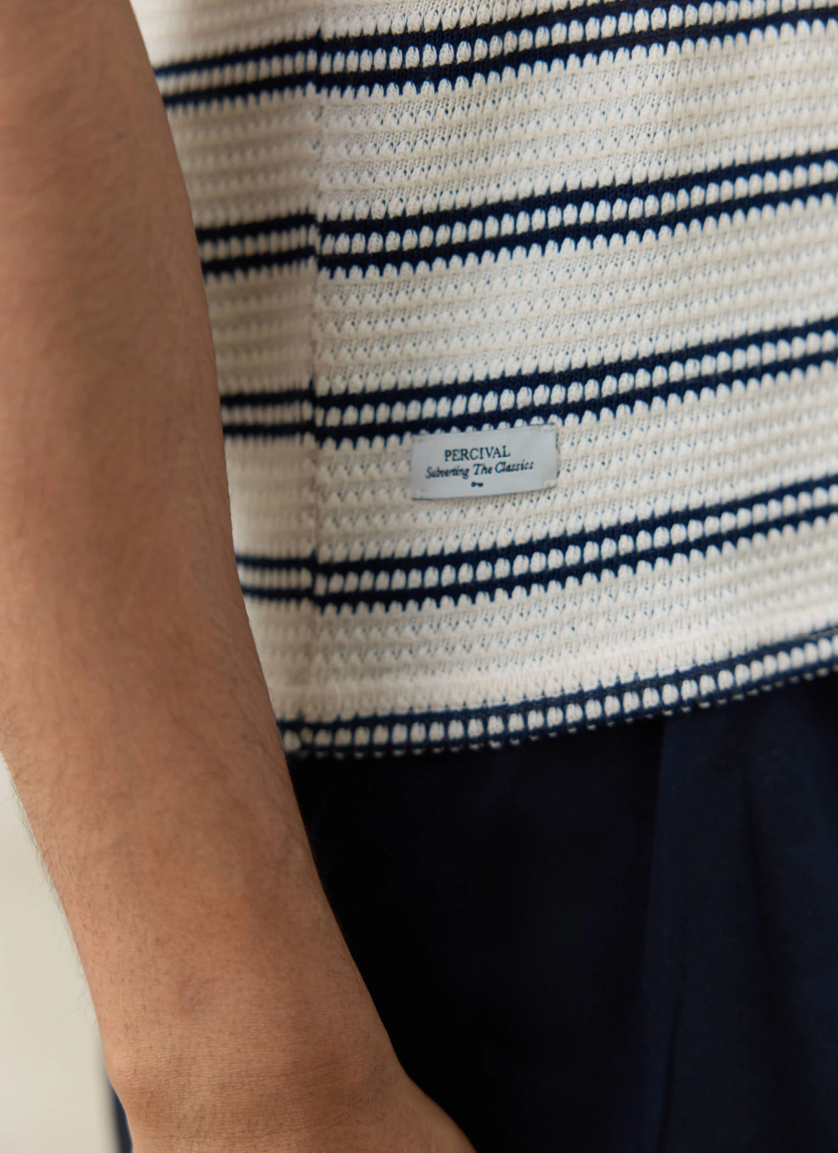 67-moore-polo-cotton-cream-stripe-5.webp Moore Polo | Cotton | Cream Stripe