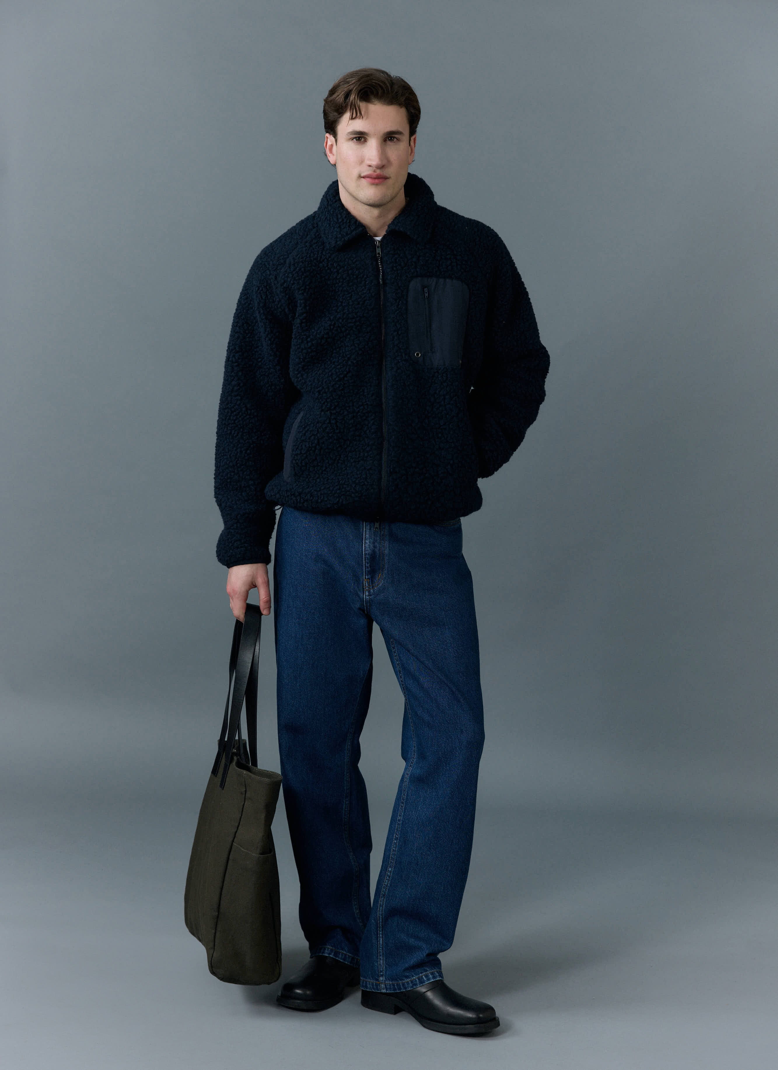 688-relaxed-leg-denim-jeans-cotton-mid-wash-blue-2.jpg Relaxed Leg Denim Jeans | Cotton | Mid Wash Blue