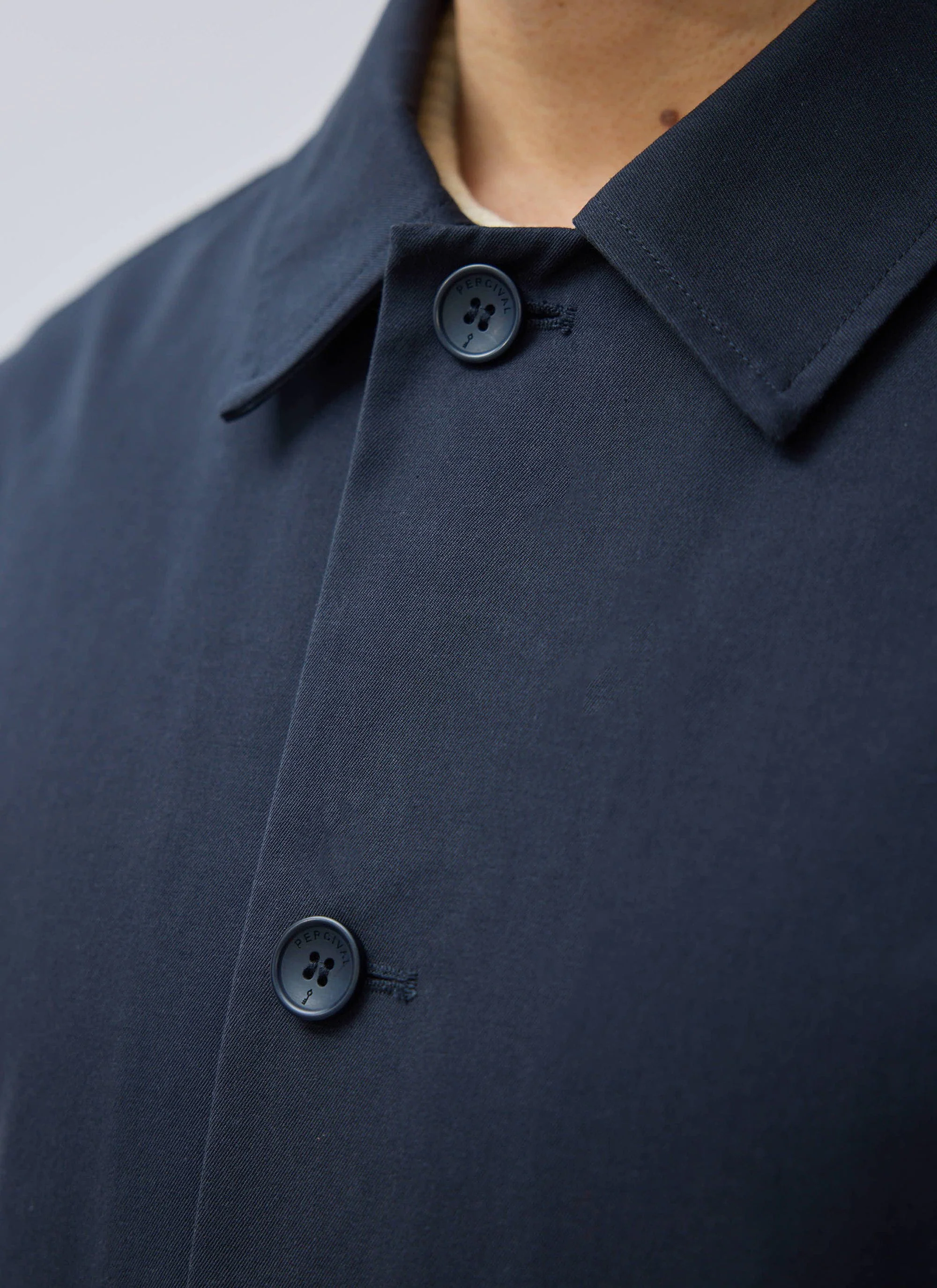 Sherlock Short Trench Coat | Waterproof | Midnight with Olive