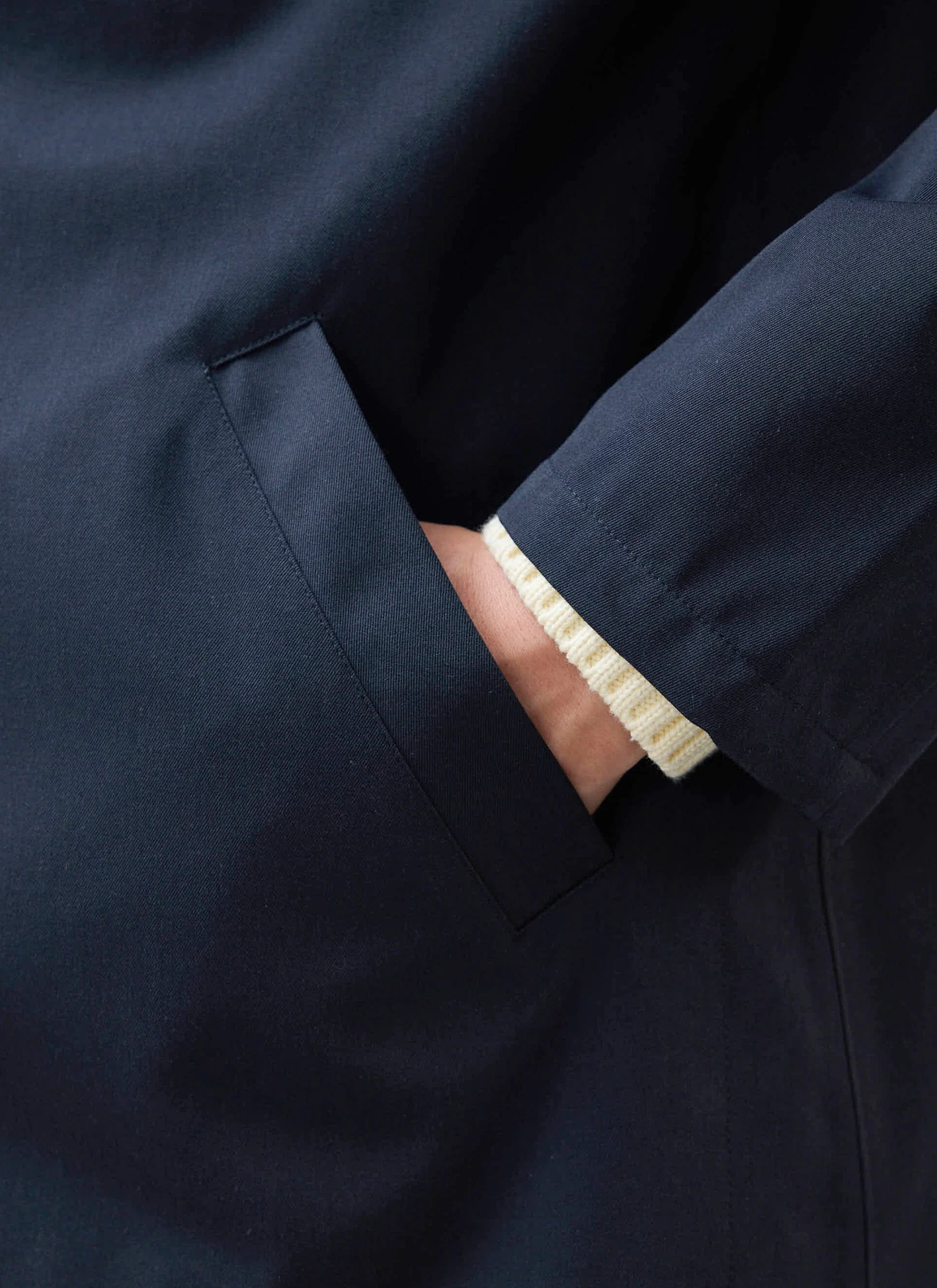 Sherlock Short Trench Coat | Waterproof | Midnight with Olive