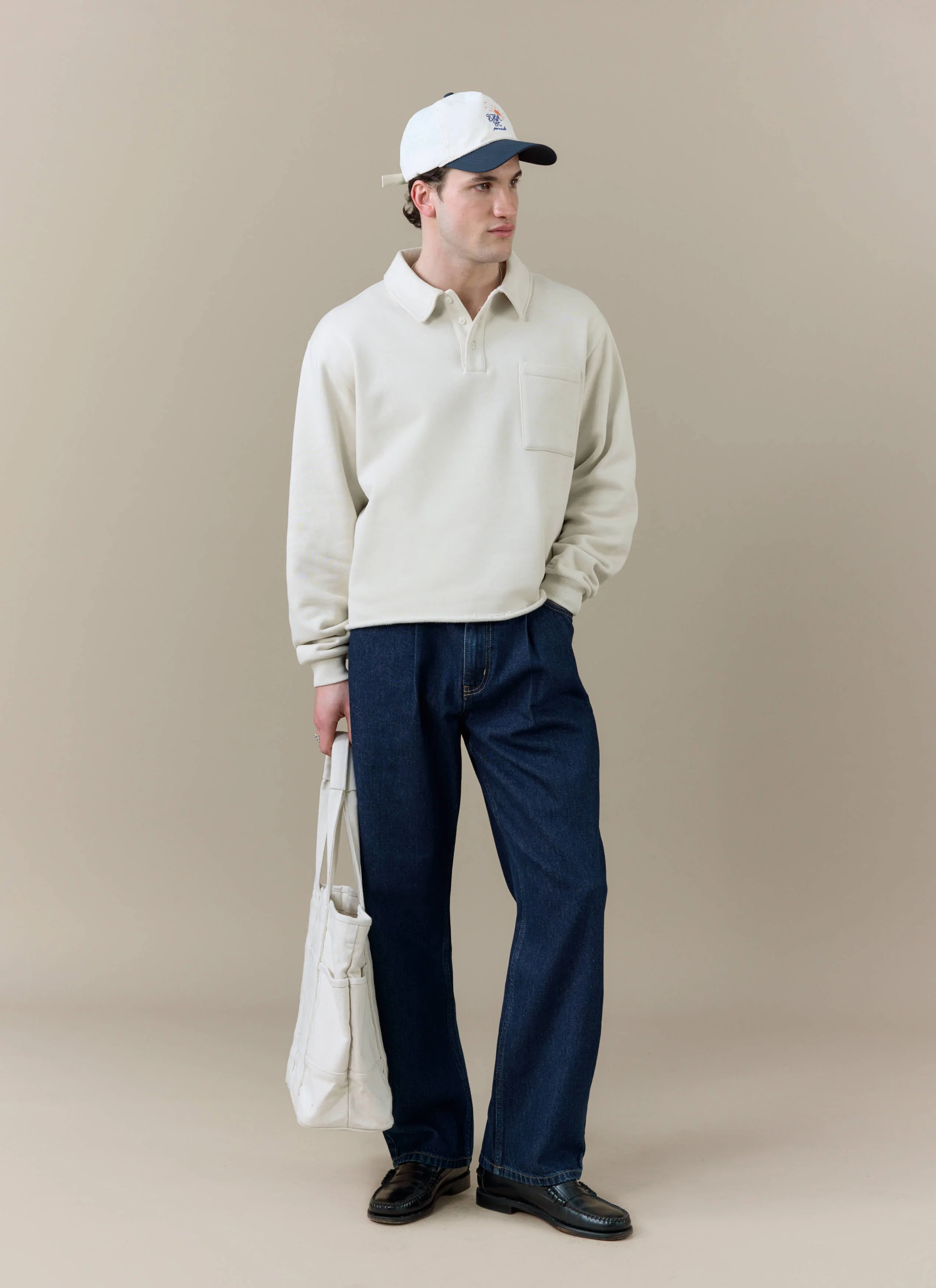 729-dudley-boxy-sweatshirt-cotton-cream-2.webp Dudley Boxy Sweatshirt | Cotton | Cream