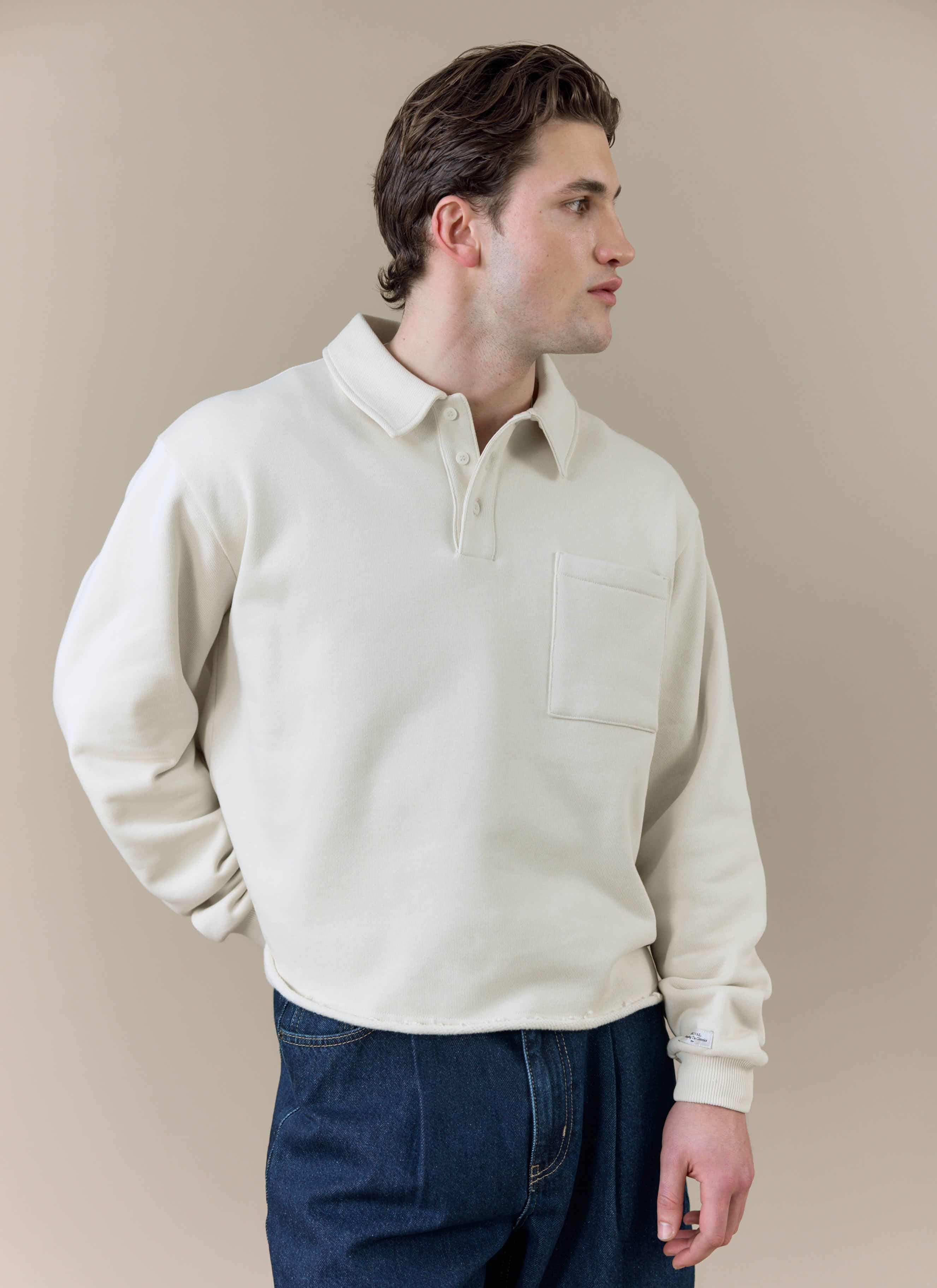729-dudley-boxy-sweatshirt-cotton-cream-6.jpg Dudley Boxy Sweatshirt | Cotton | Cream