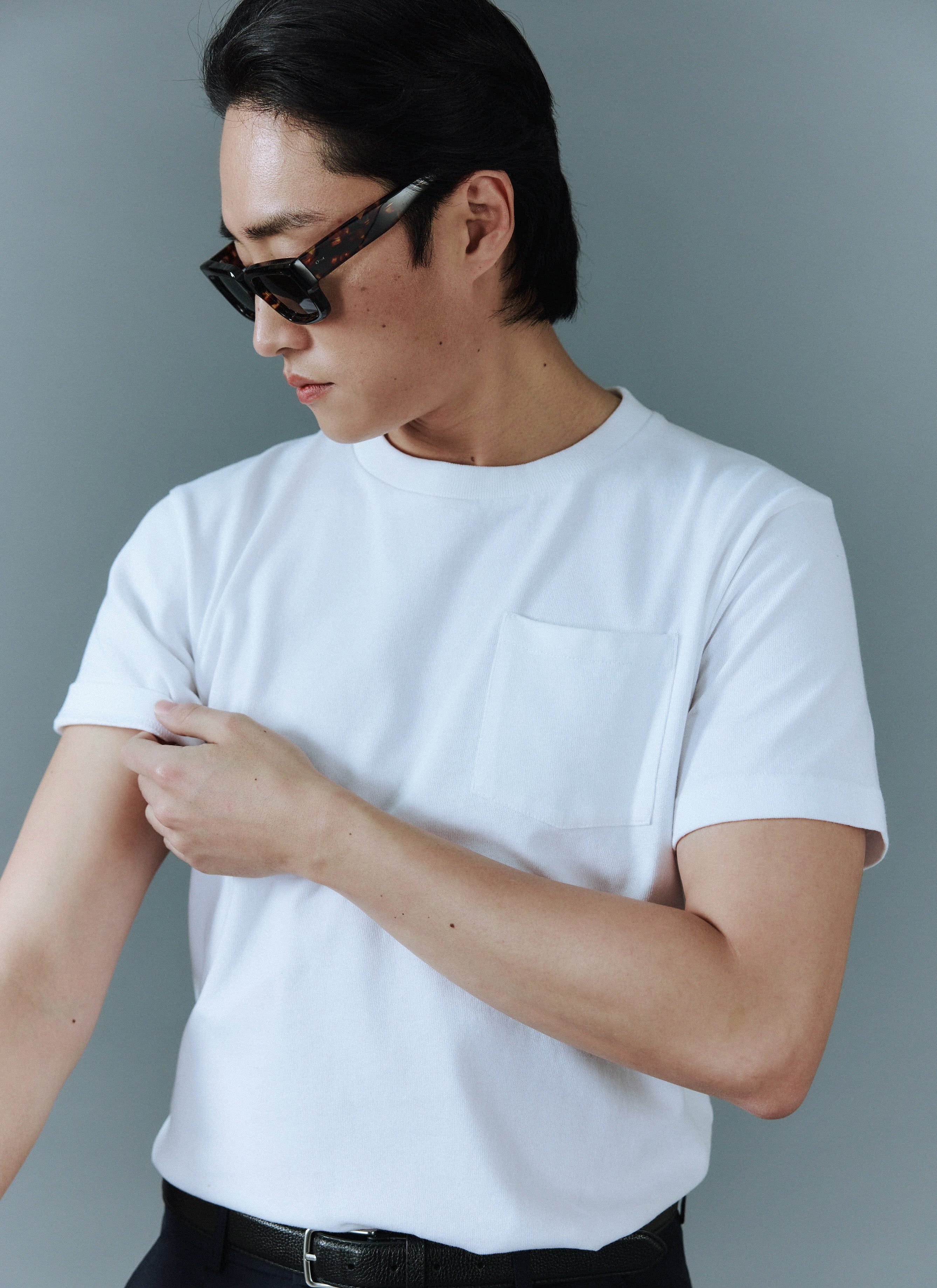 Short Sleeve Pocket T Shirt | Organic Cotton | White