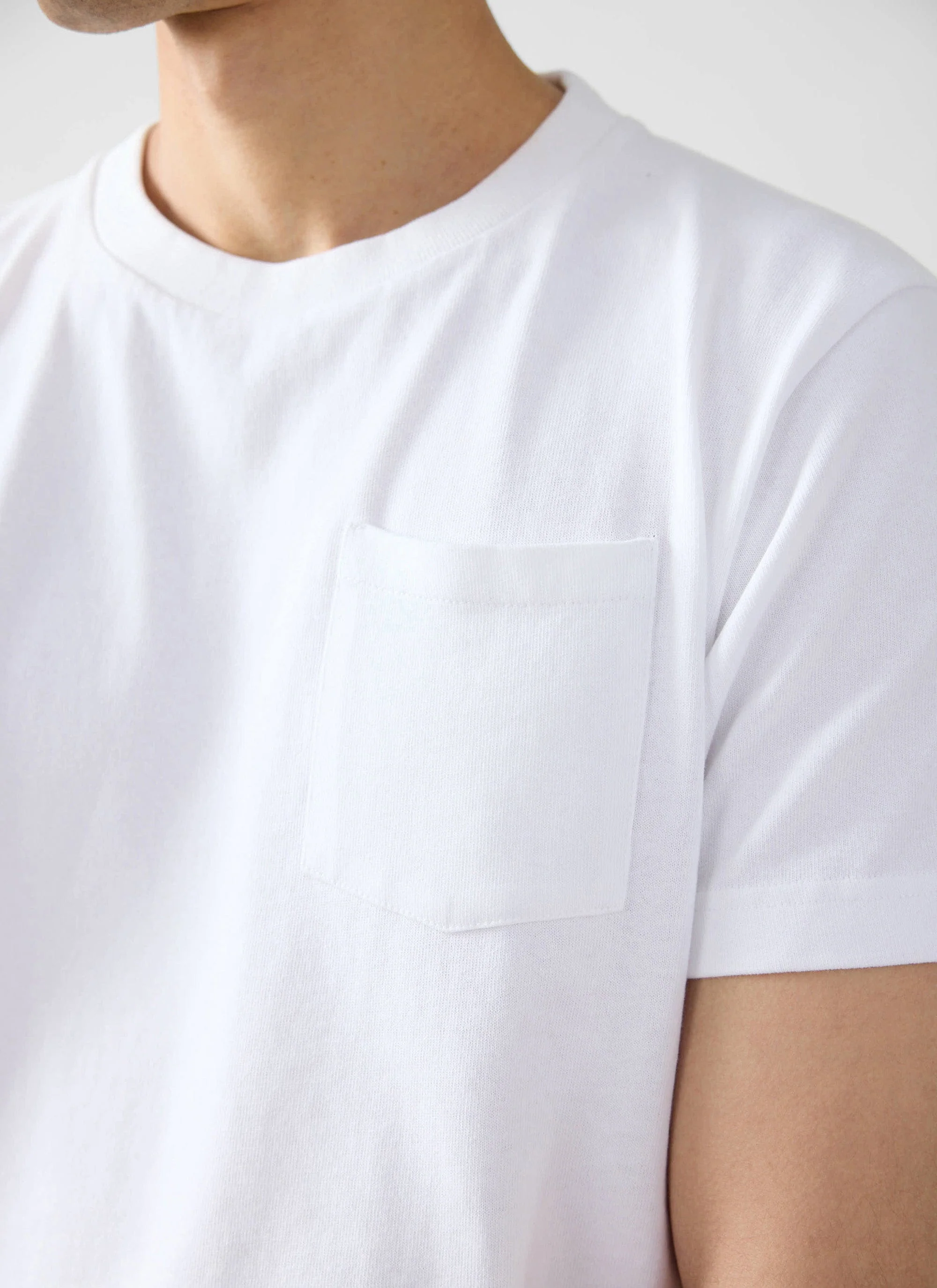 Short Sleeve Pocket T Shirt | Organic Cotton | White
