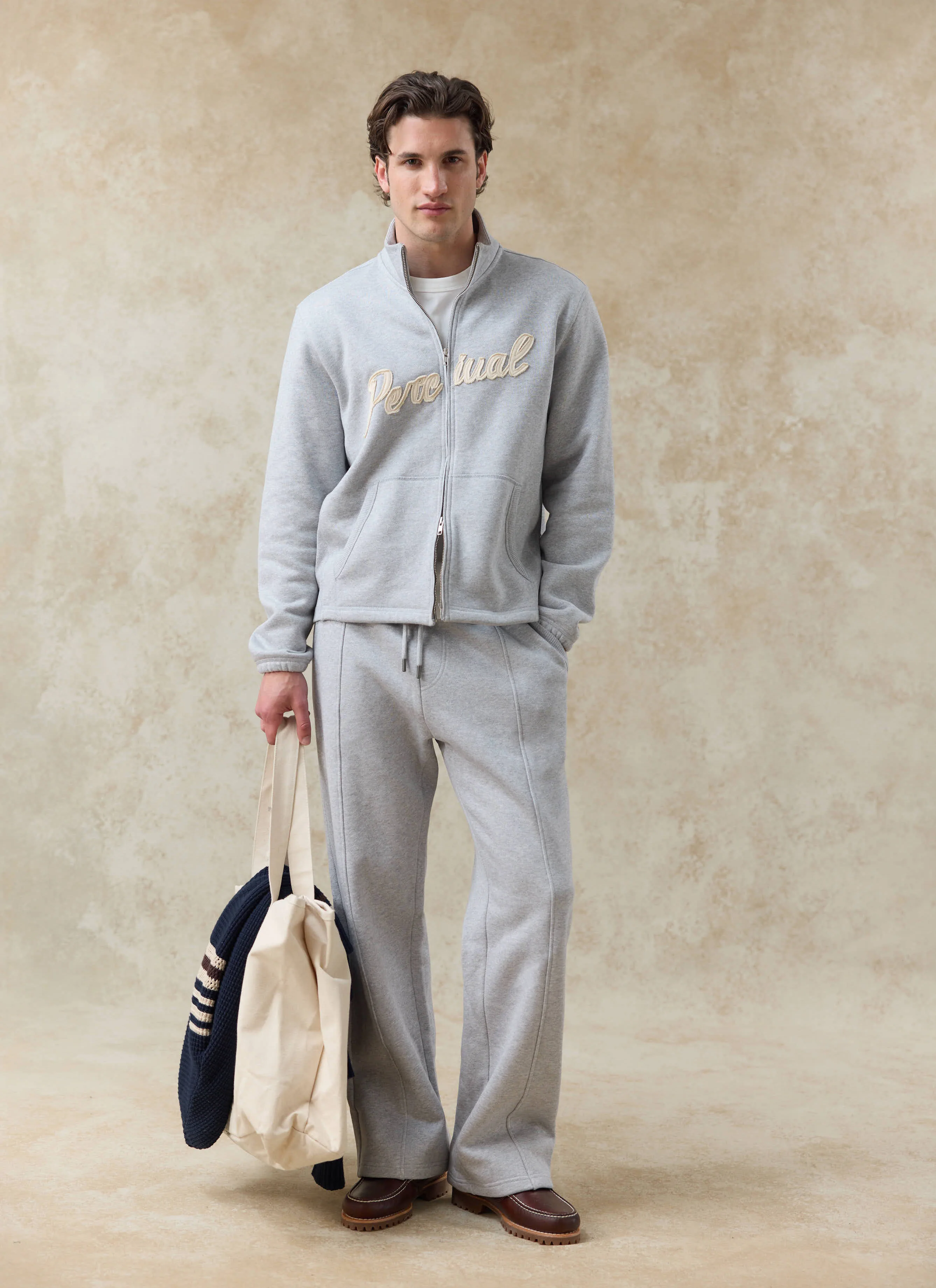 804-curtis-boxy-zip-funnel-neck-sweatshirt-cotton-athletic-grey-6.webp Curtis Boxy Zip Funnel Neck Sweatshirt | Cotton | Athletic Grey