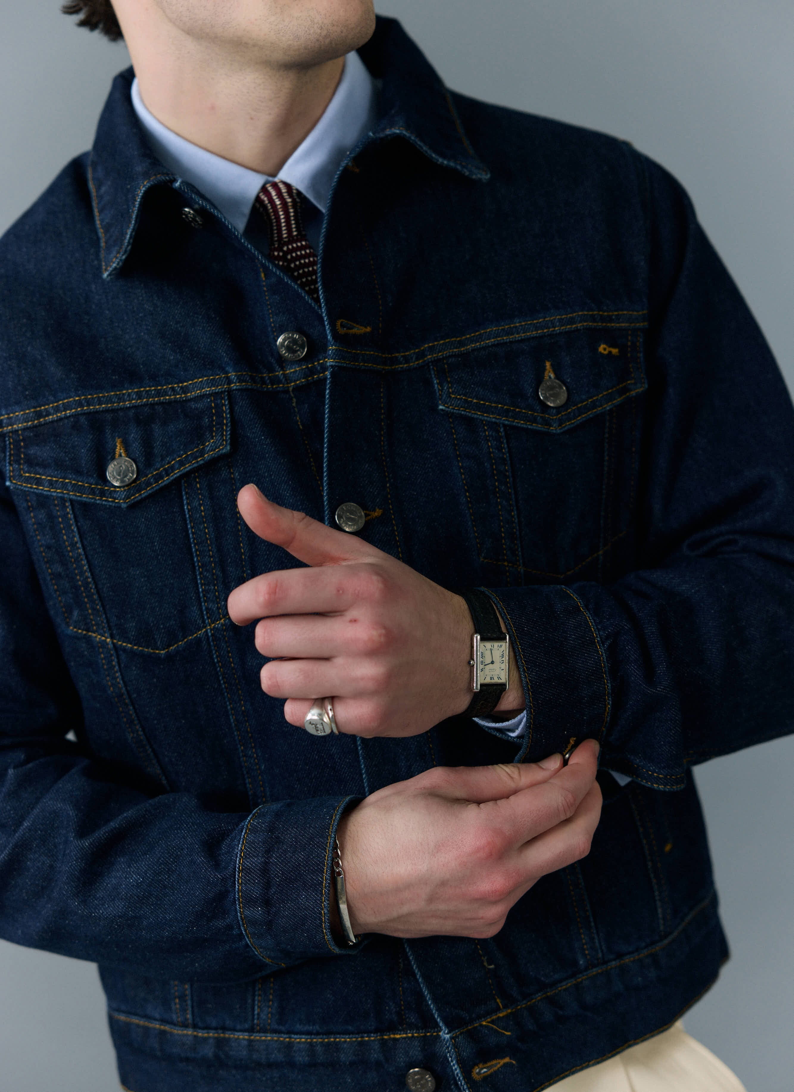 826-xs-xs-variation-1.jpg Western Trucker Jacket | Denim | Dark Indigo
