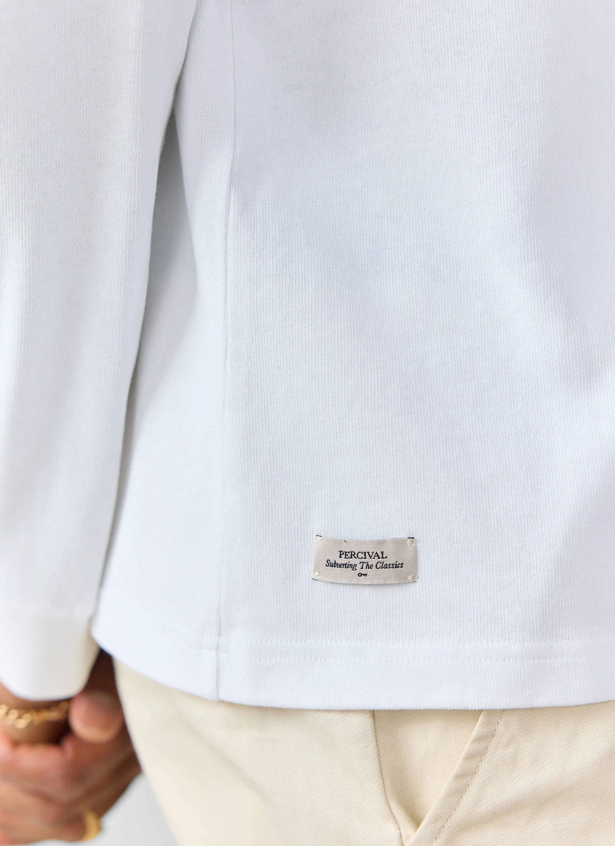 832-long-sleeve-pocket-t-shirt-organic-cotton-white-3.webp Long Sleeve Pocket T Shirt | Organic Cotton | White