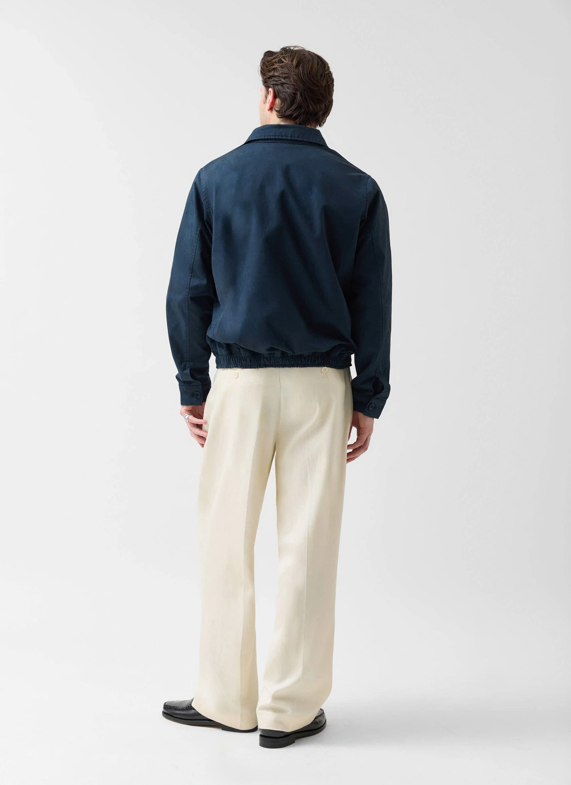 Leo Harrington Jacket | Cotton | Navy