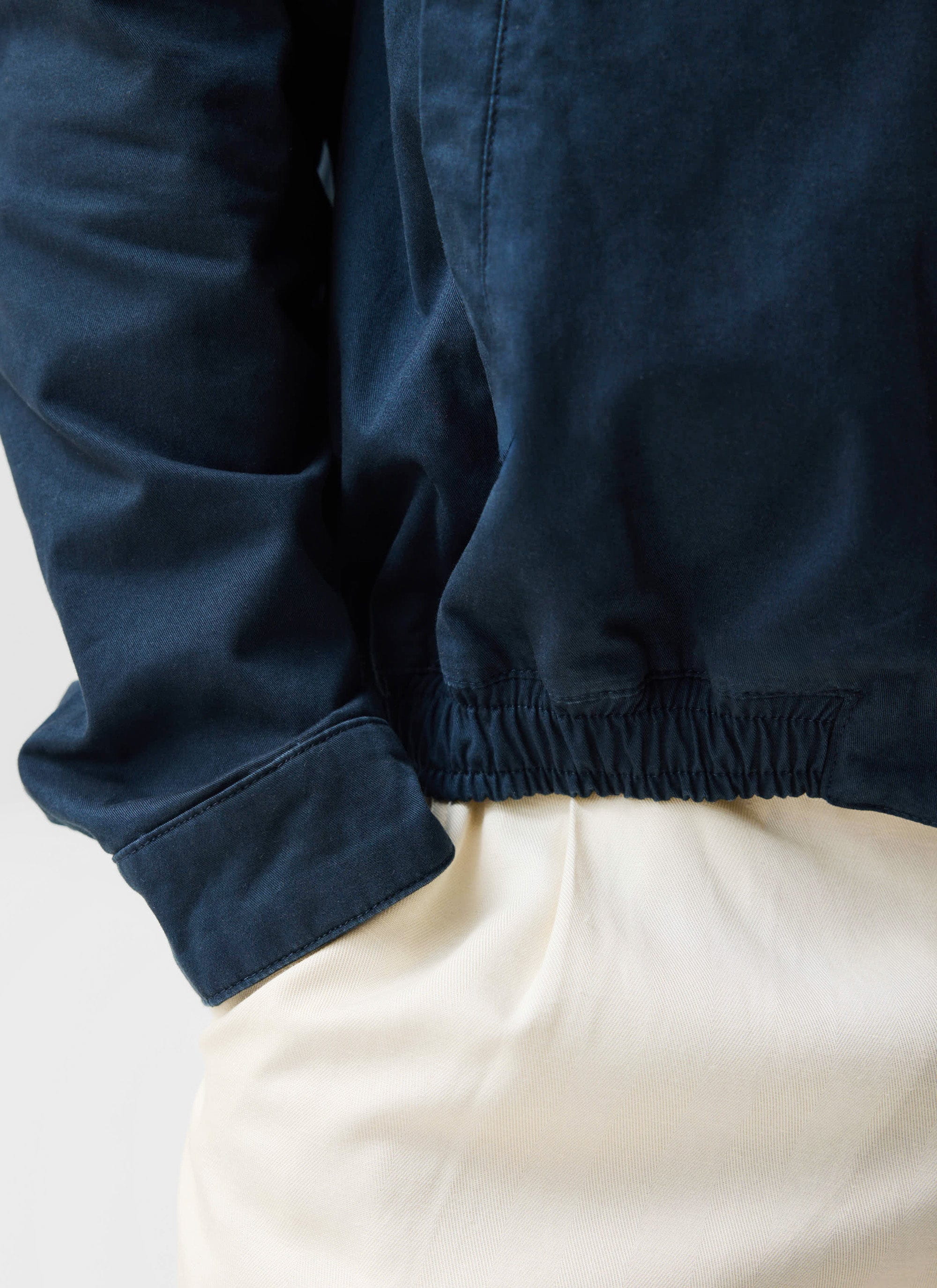 Leo Harrington Jacket | Cotton | Navy