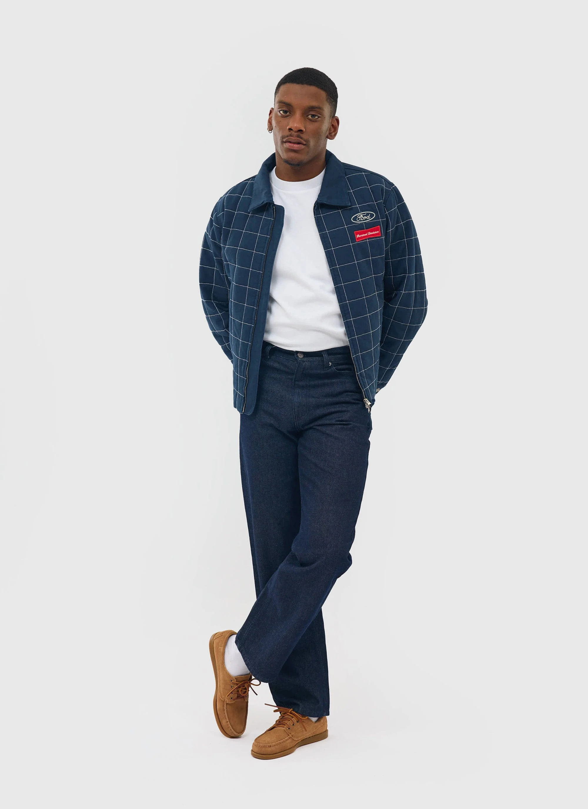 893-garage-harrington-jacket-percival-x-ford-navy-3.webp Garage Harrington Jacket | Percival x Ford | Navy