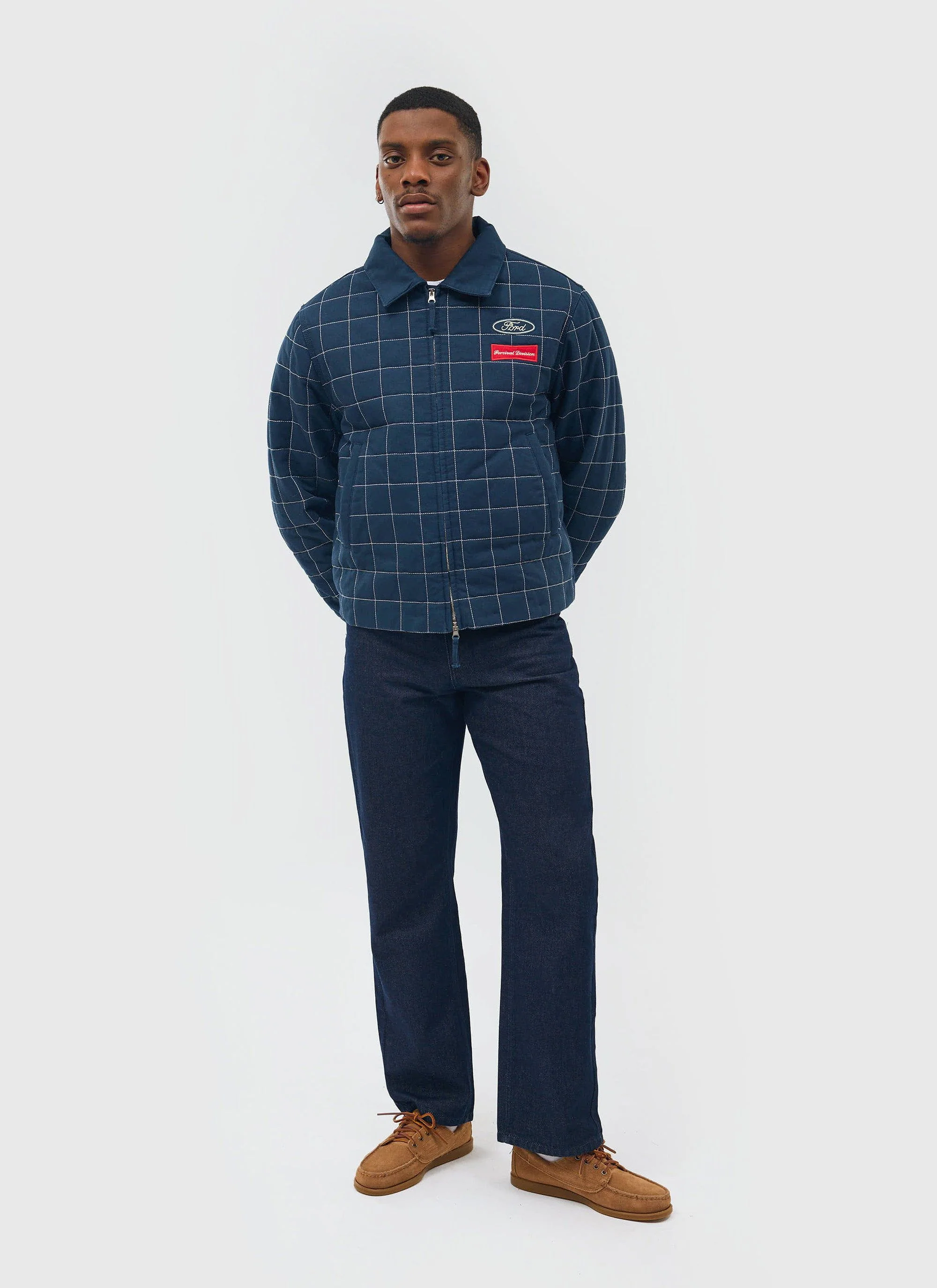 893-garage-harrington-jacket-percival-x-ford-navy-4.webp Garage Harrington Jacket | Percival x Ford | Navy