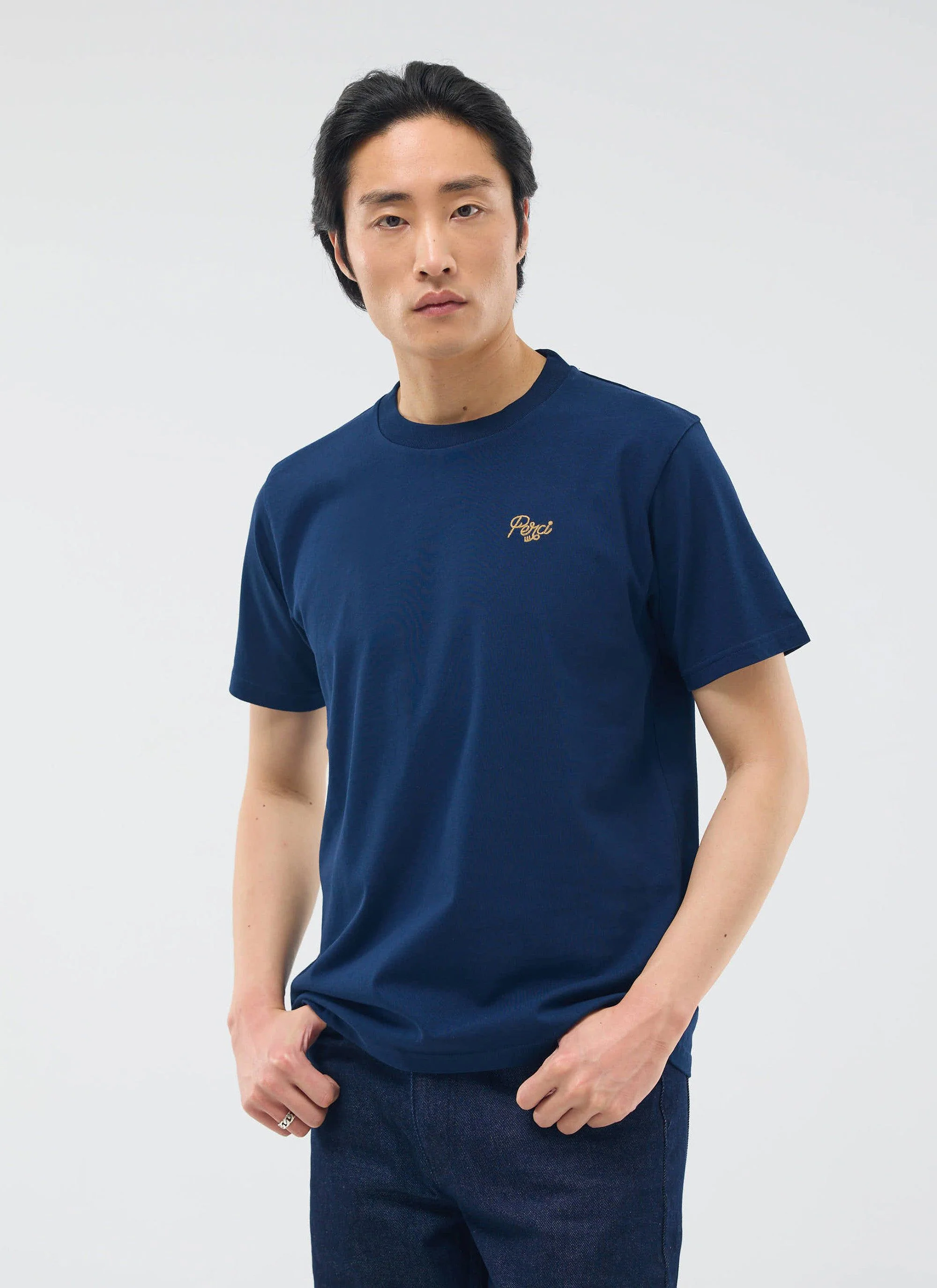 949-perci-chainstitch-t-shirt-organic-cotton-navy-2.webp Perci Chainstitch T Shirt | Organic Cotton | Navy